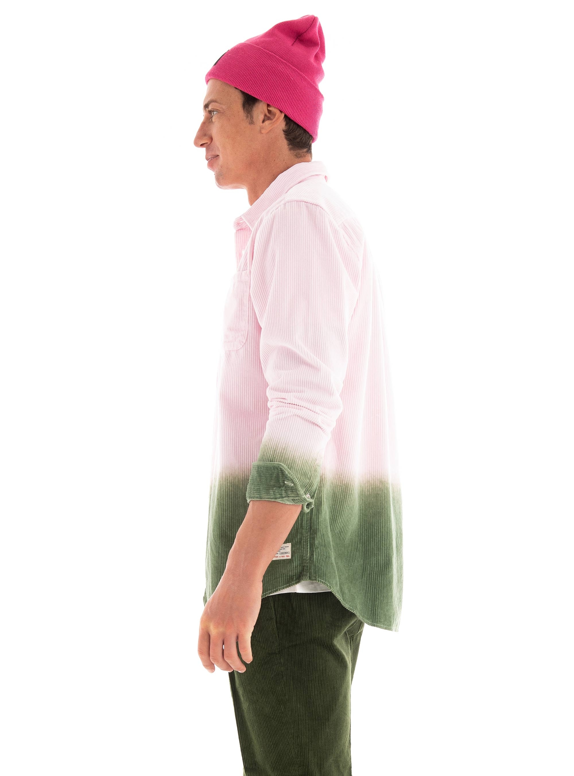 Scotch & Soda Regular Fit Tie-Dye Corduroy Shirt - Light Pink