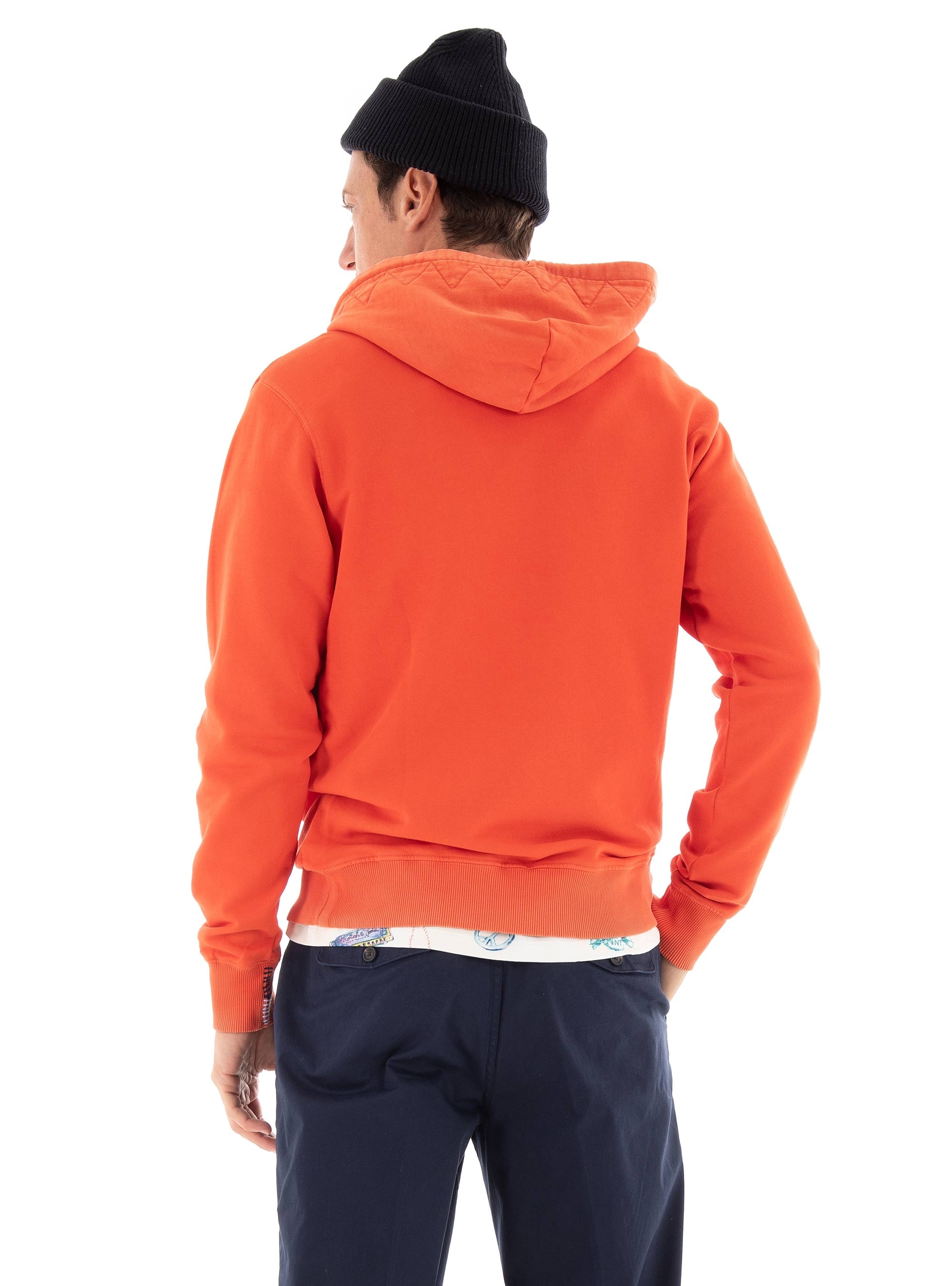 Scotch & Soda Regular Fit Hoodie - Orange Red