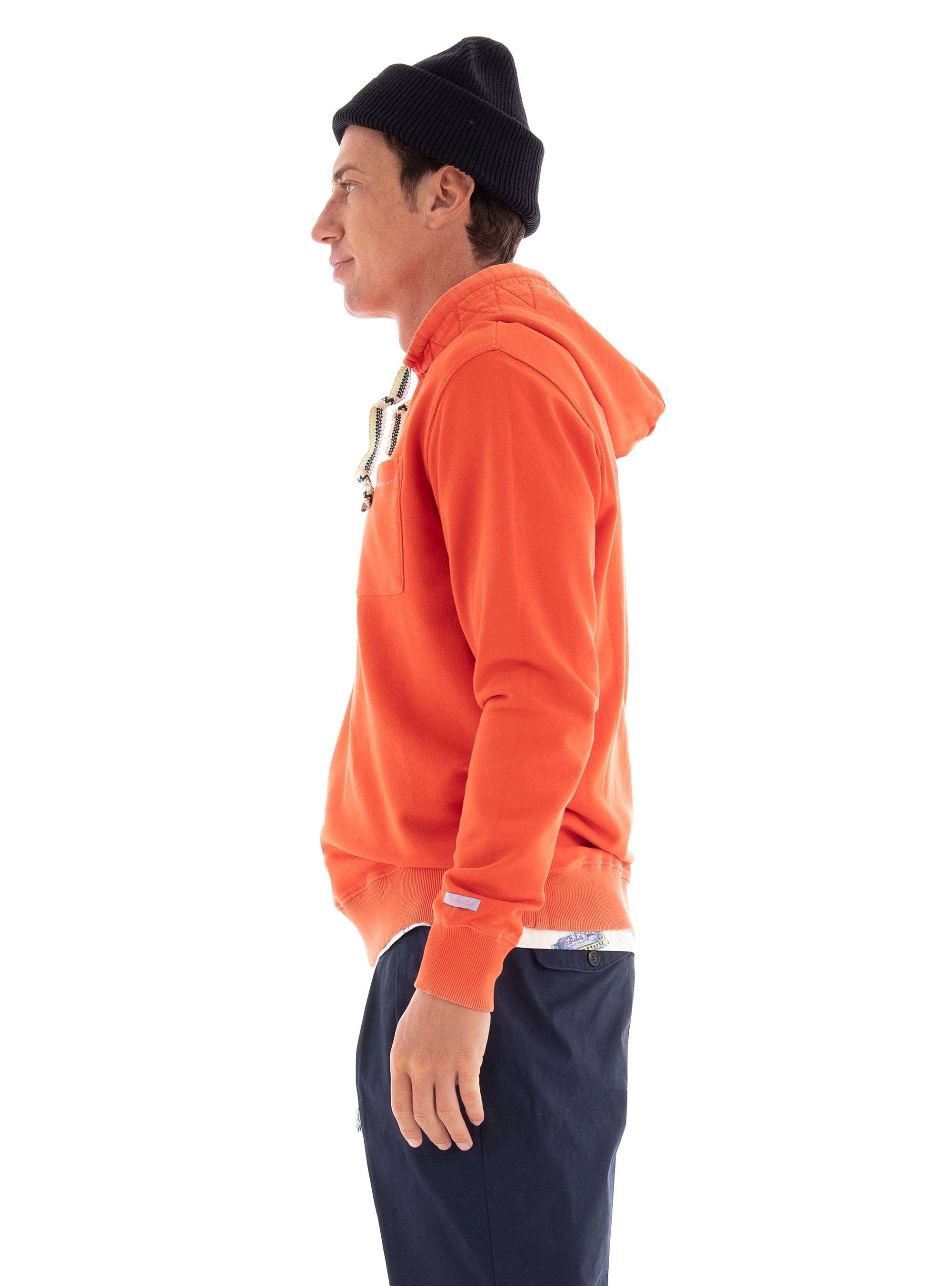 Scotch & Soda Regular Fit Hoodie - Orange Red