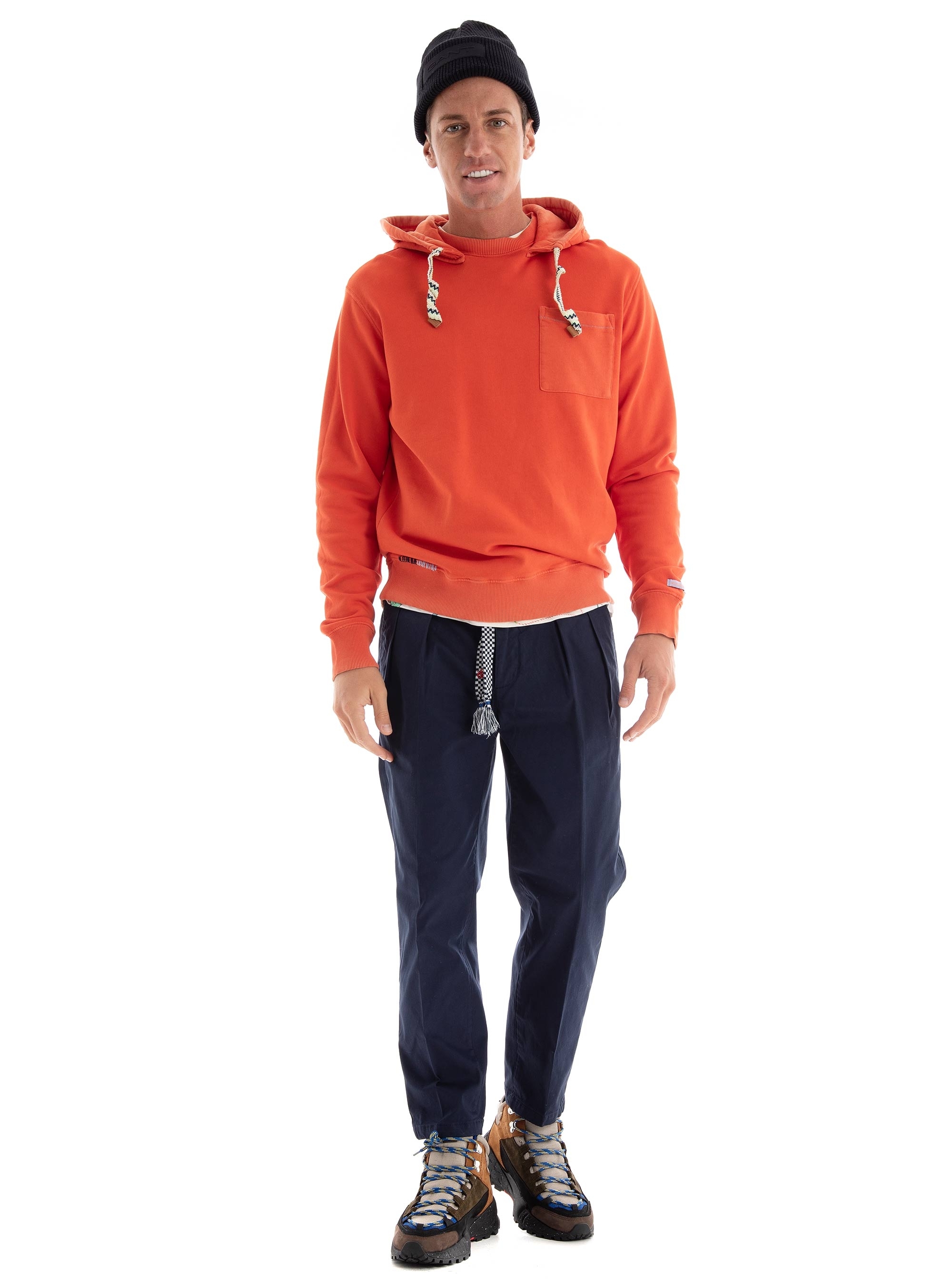 Scotch & Soda Regular Fit Hoodie - Orange Red