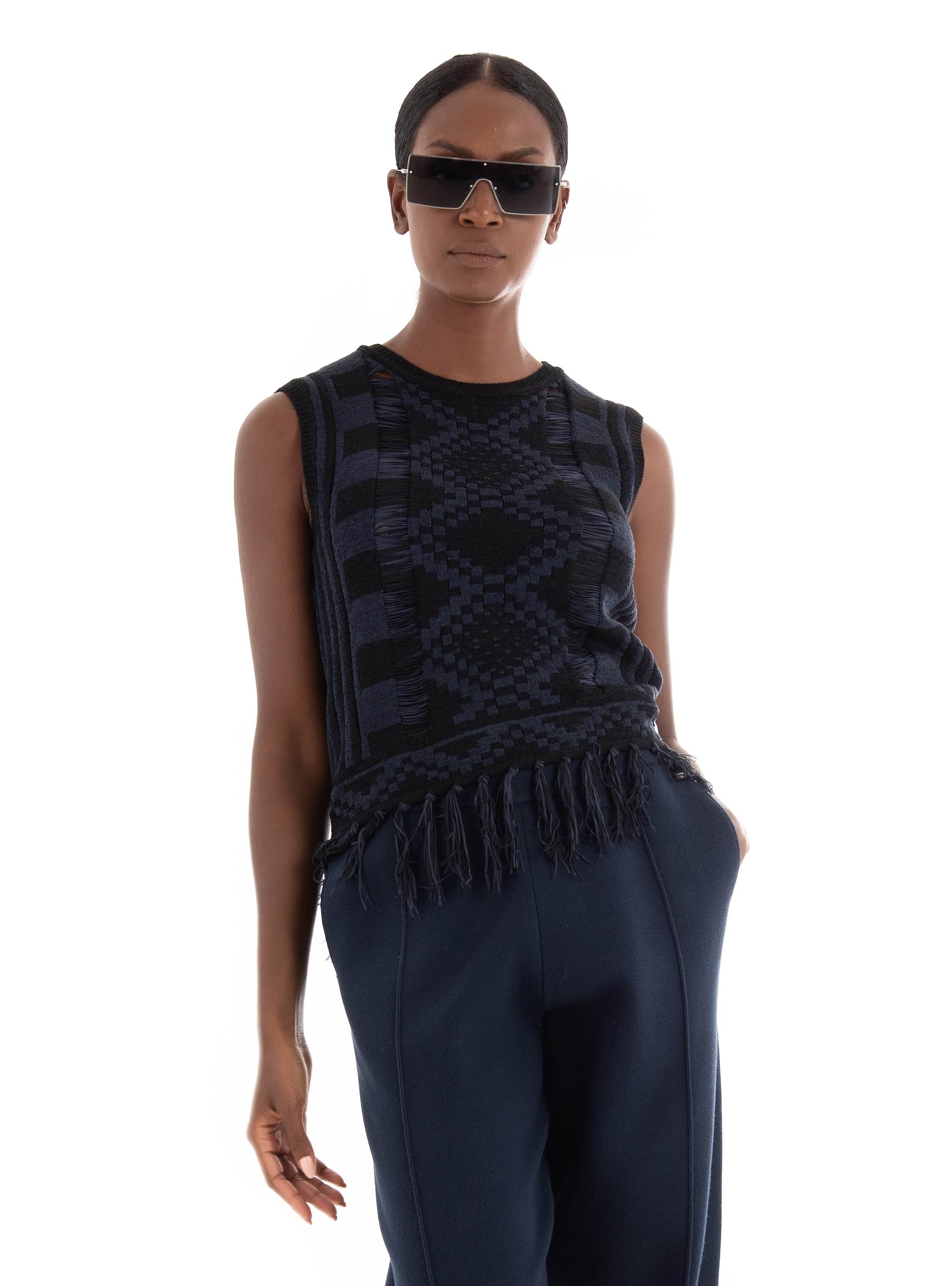 Scotch & Soda Knitted Tank Top - Navy