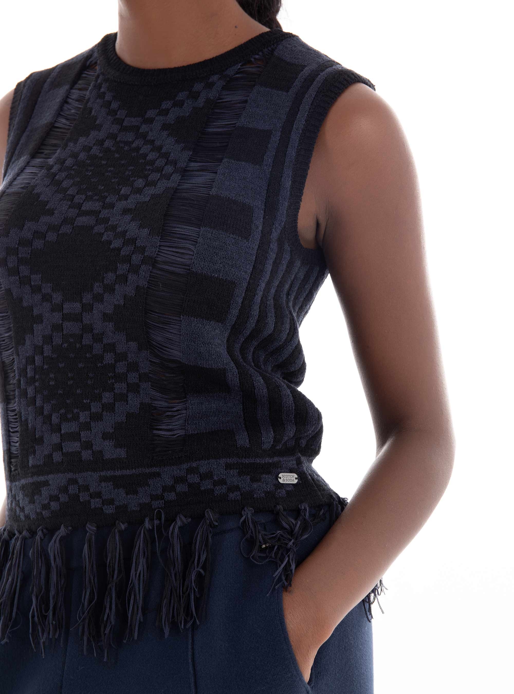 Scotch & Soda Knitted Tank Top - Navy