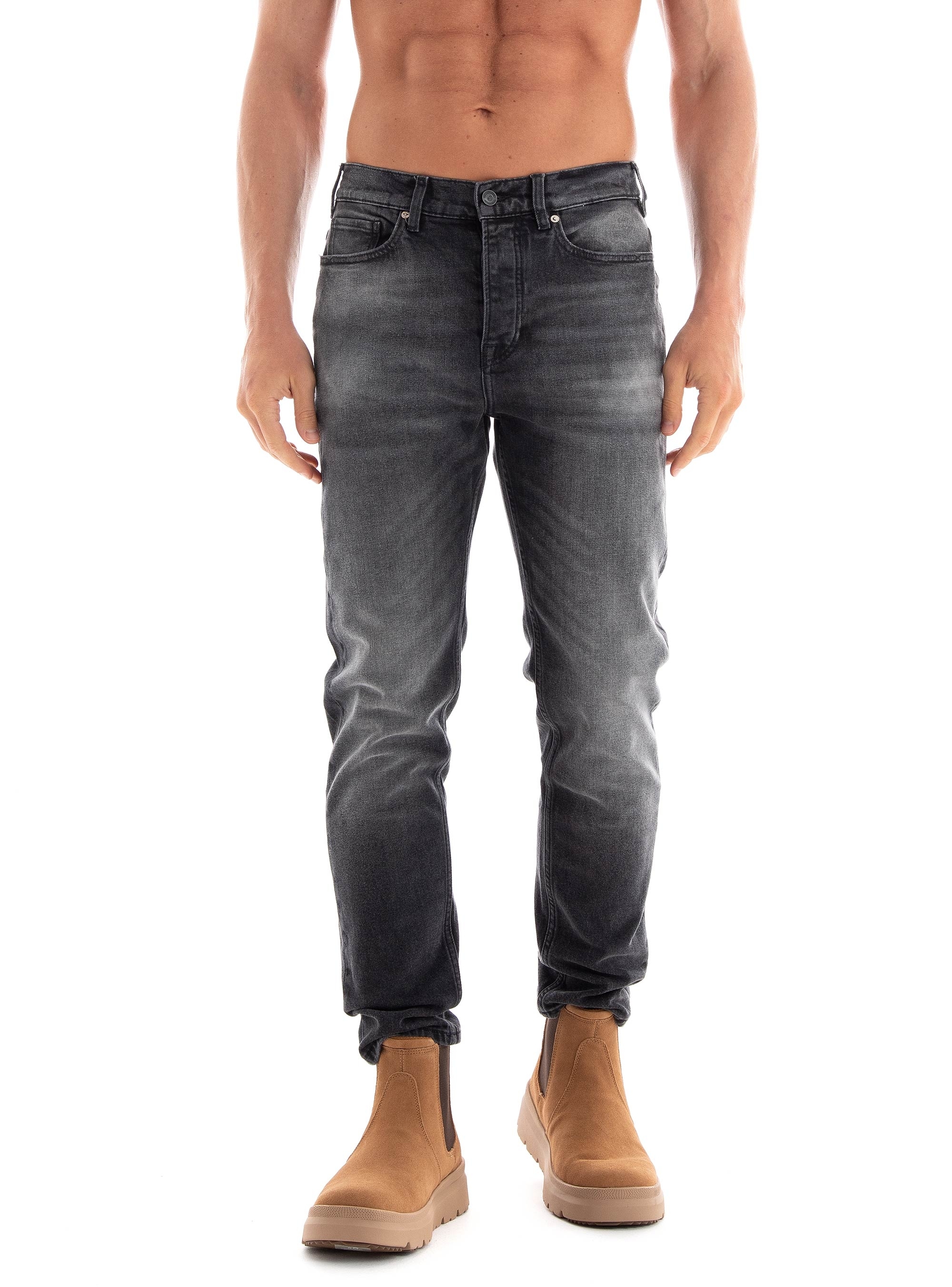 Scotch & Soda Drop Tapered Fit Jeans - Grey