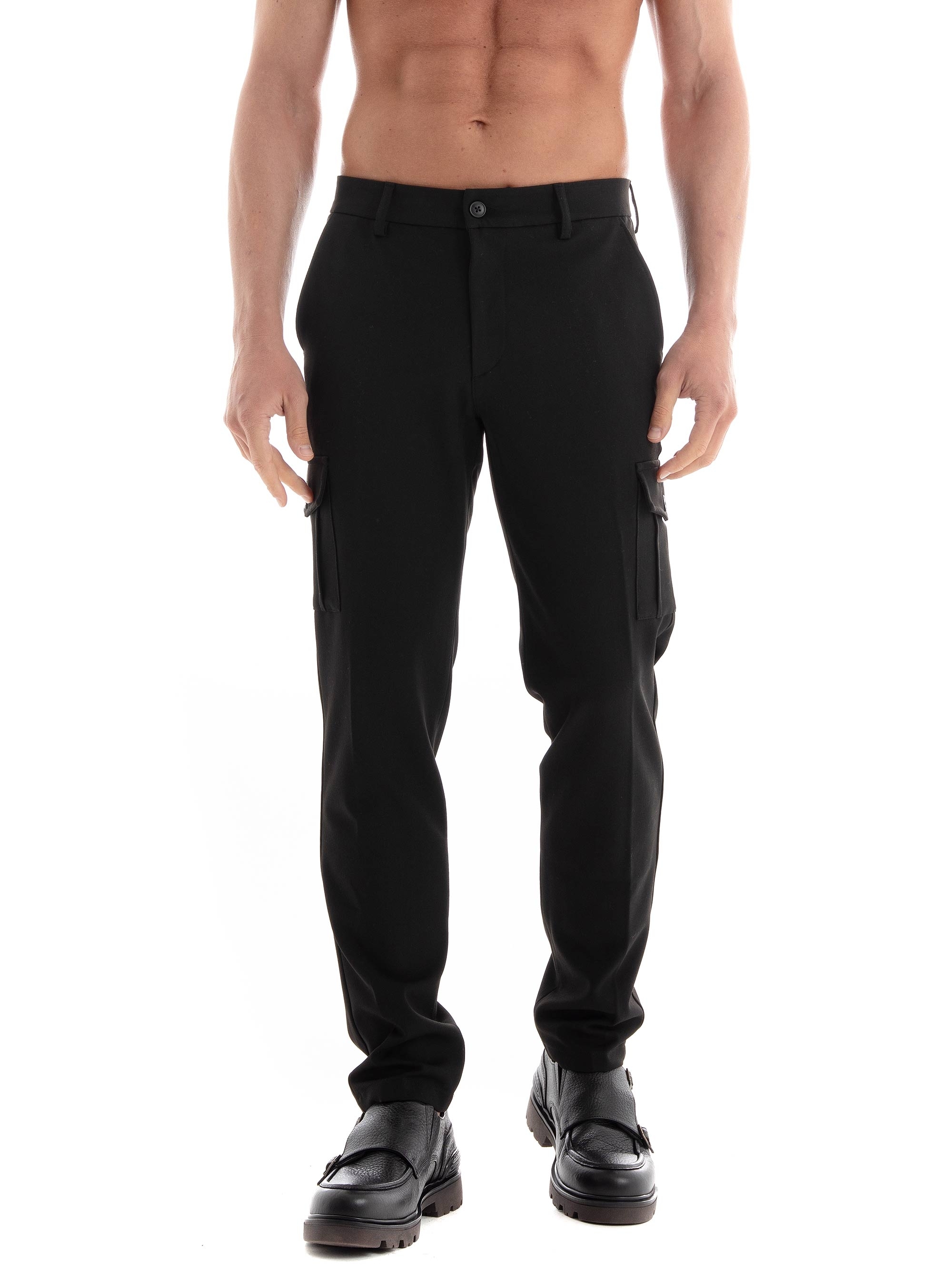 Les Deux Como Reg Cargo Suit Pants - Black