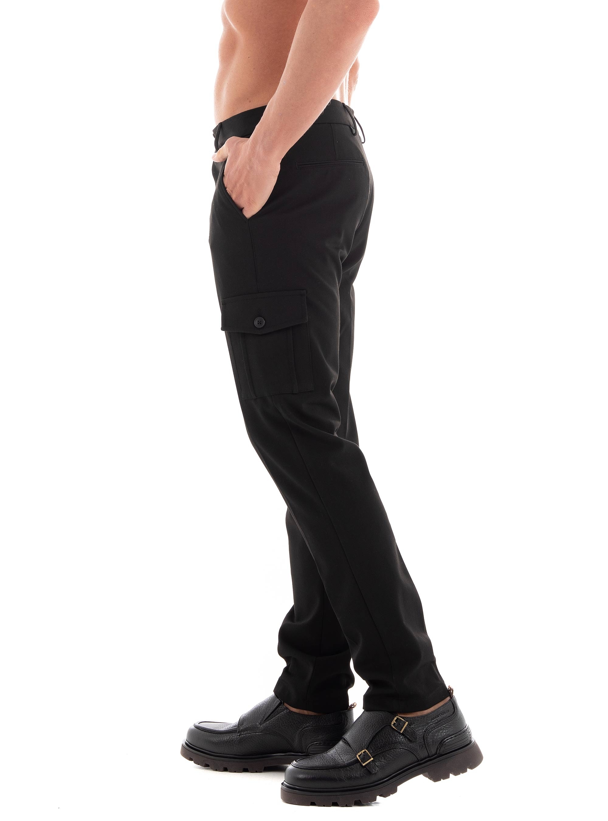 Les Deux Como Reg Cargo Suit Pants - Black