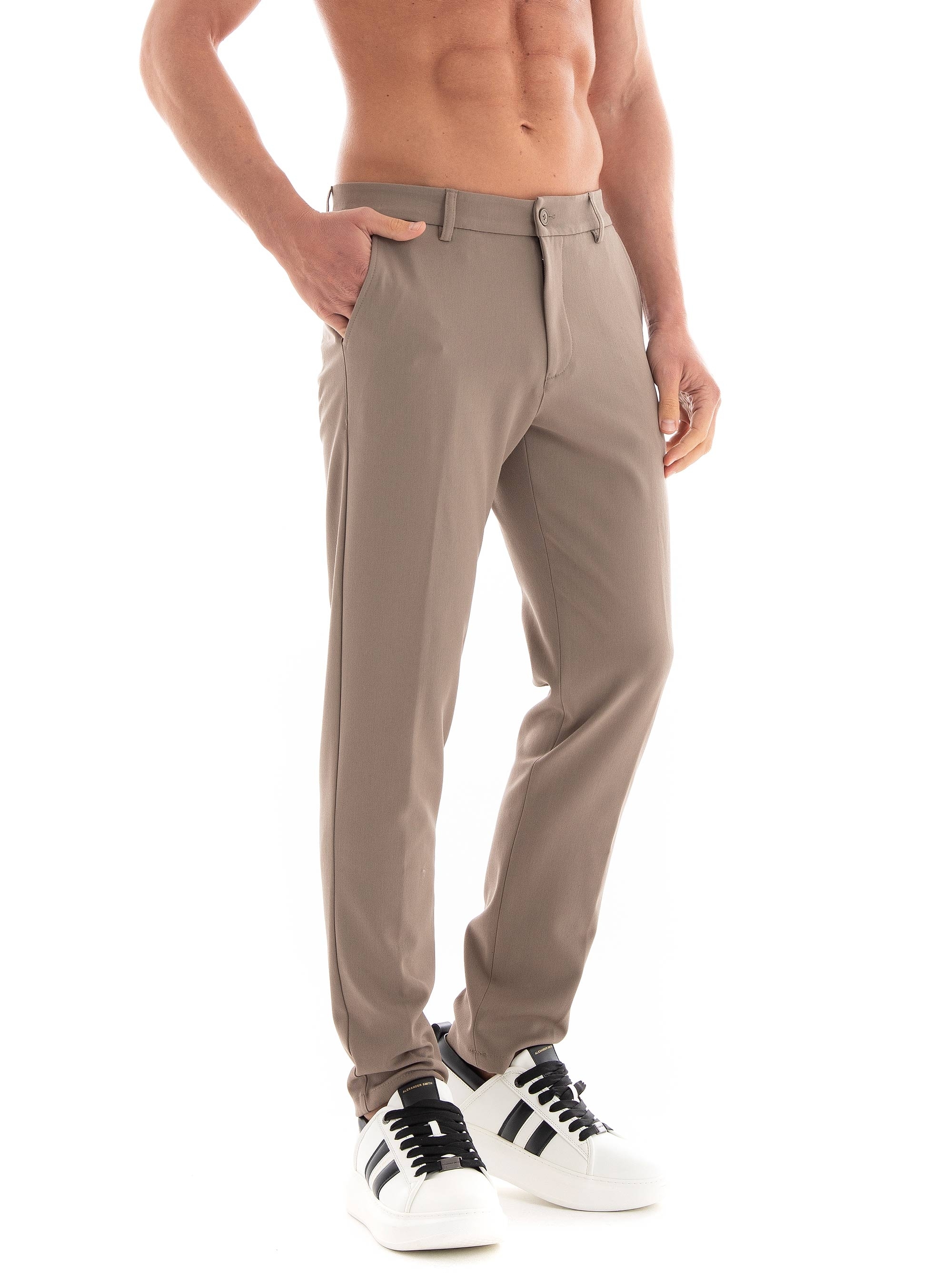 Les Deux Como Reg Suit Pants  - Grey