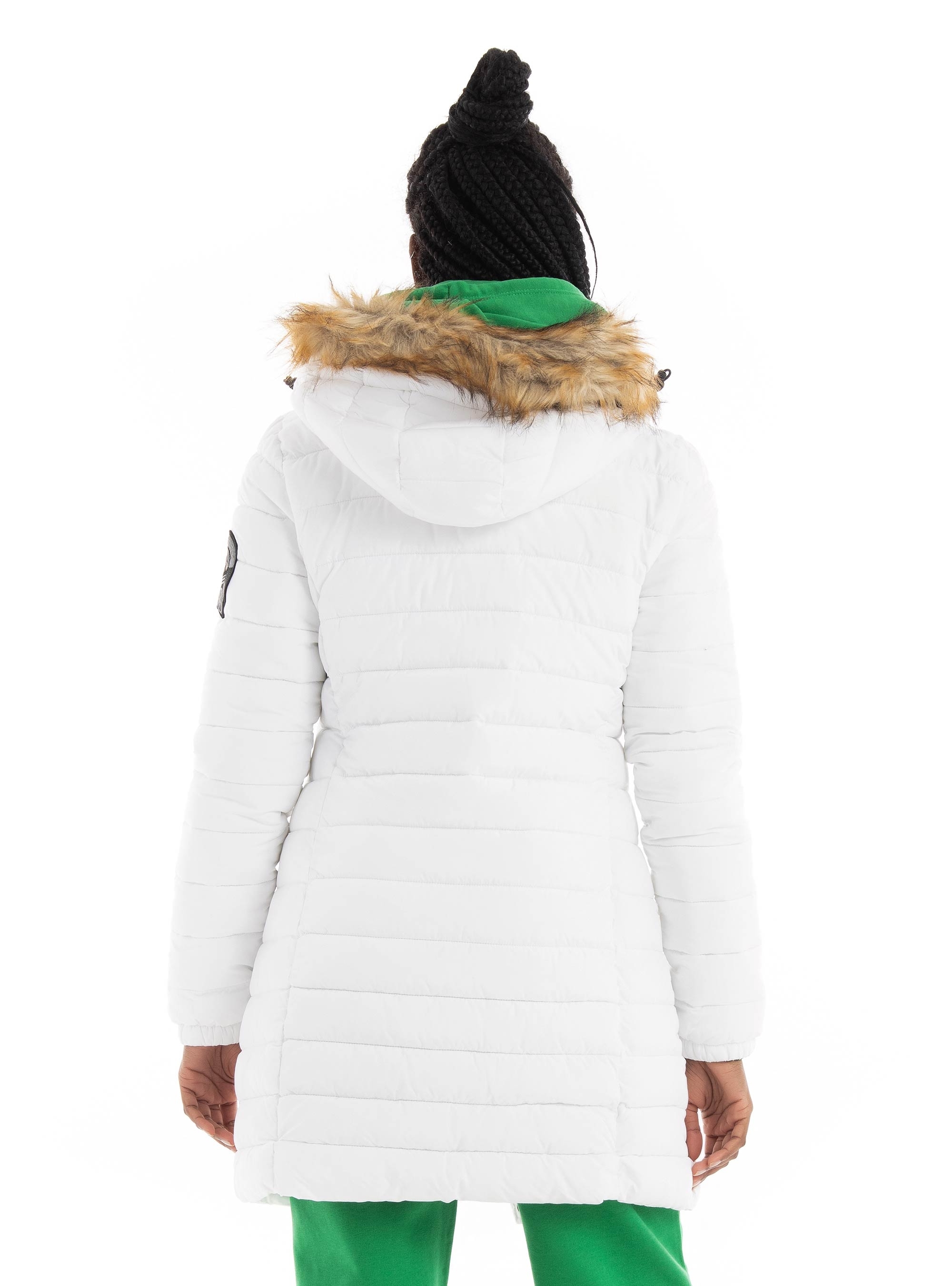 Superdry Fuji Hooded Puffer Jacket - White