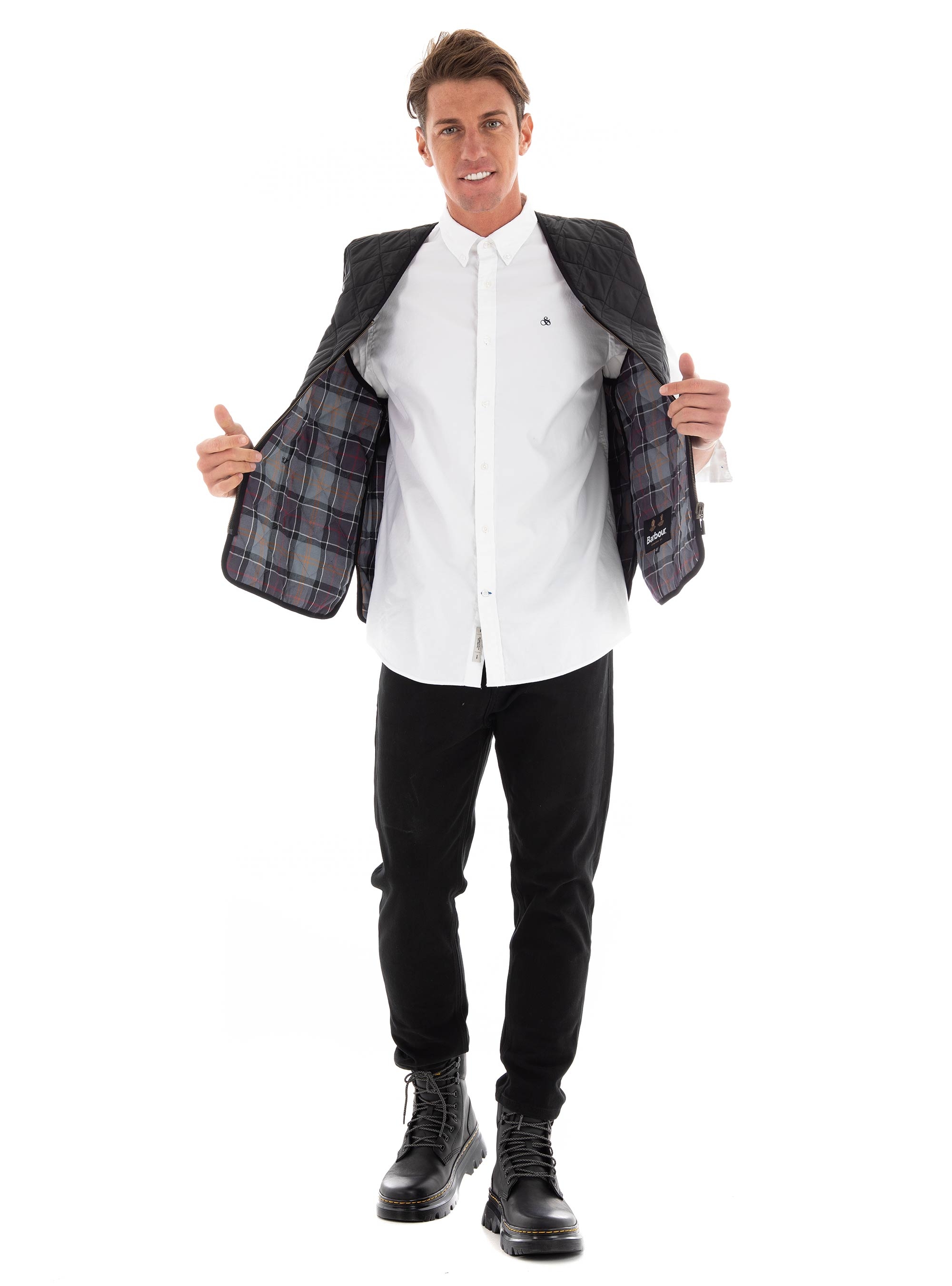 Barbour Quilted Waistcoat/Zip-In Liner - Black