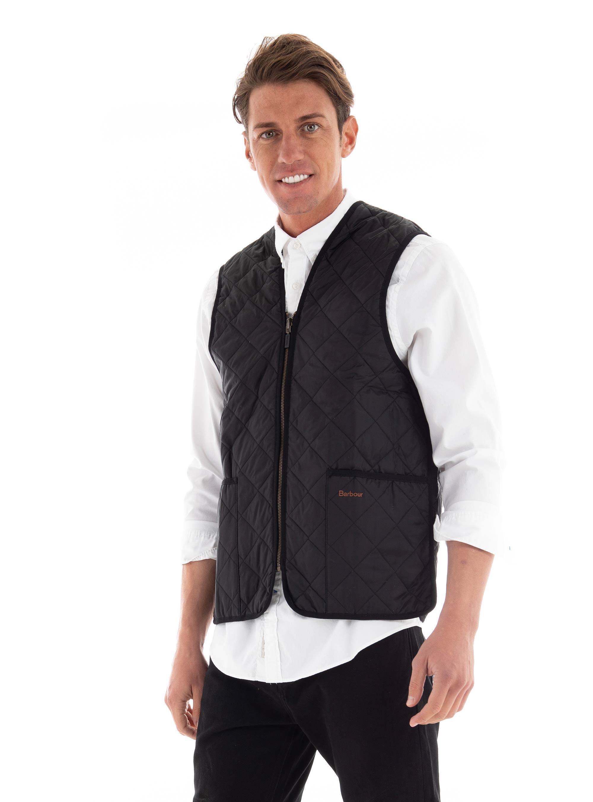 Barbour Quilted Waistcoat/Zip-In Liner - Black