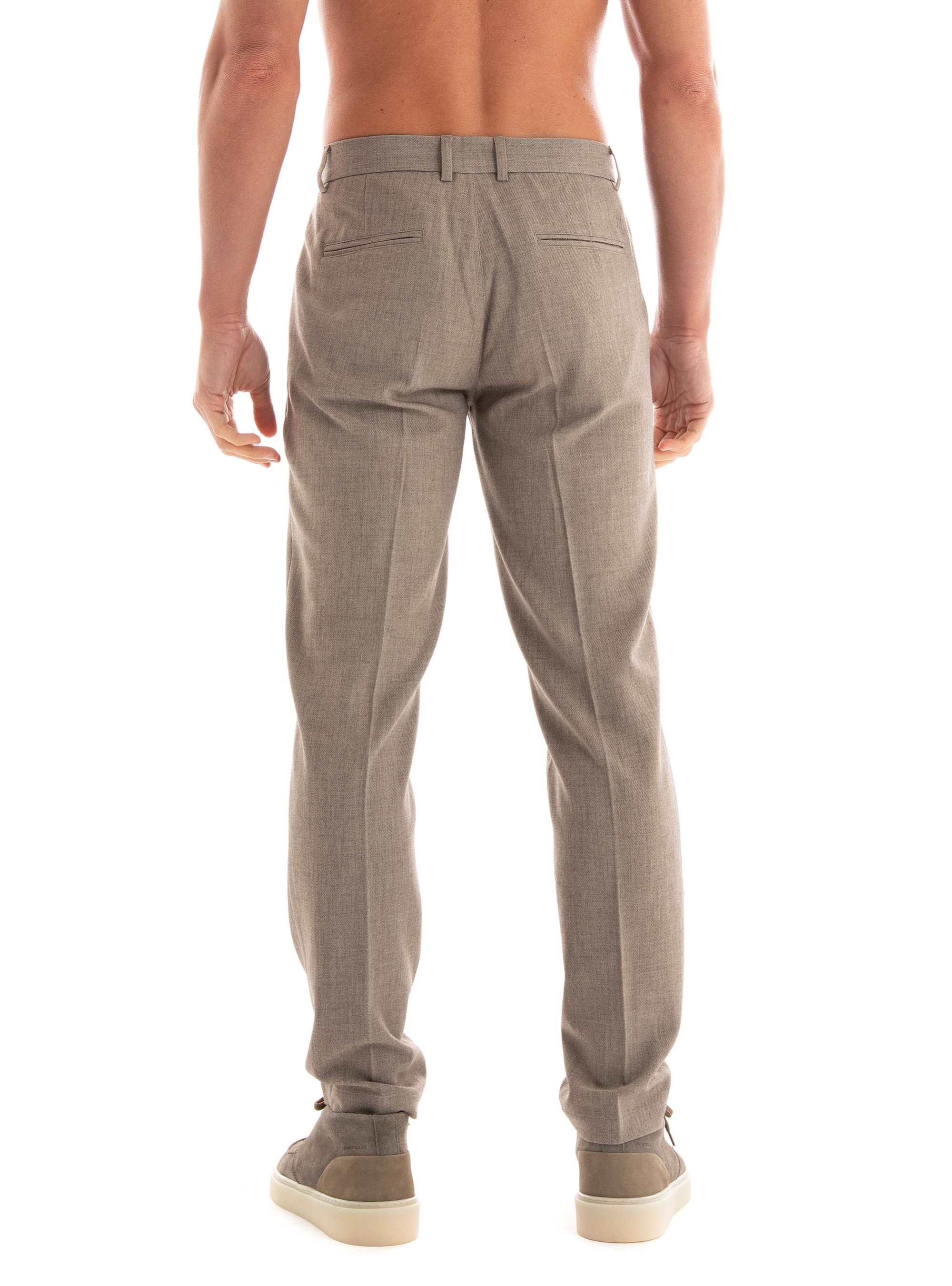 Les Deux Como Regular Fit Milange Suit Pants - Light Grey Melange