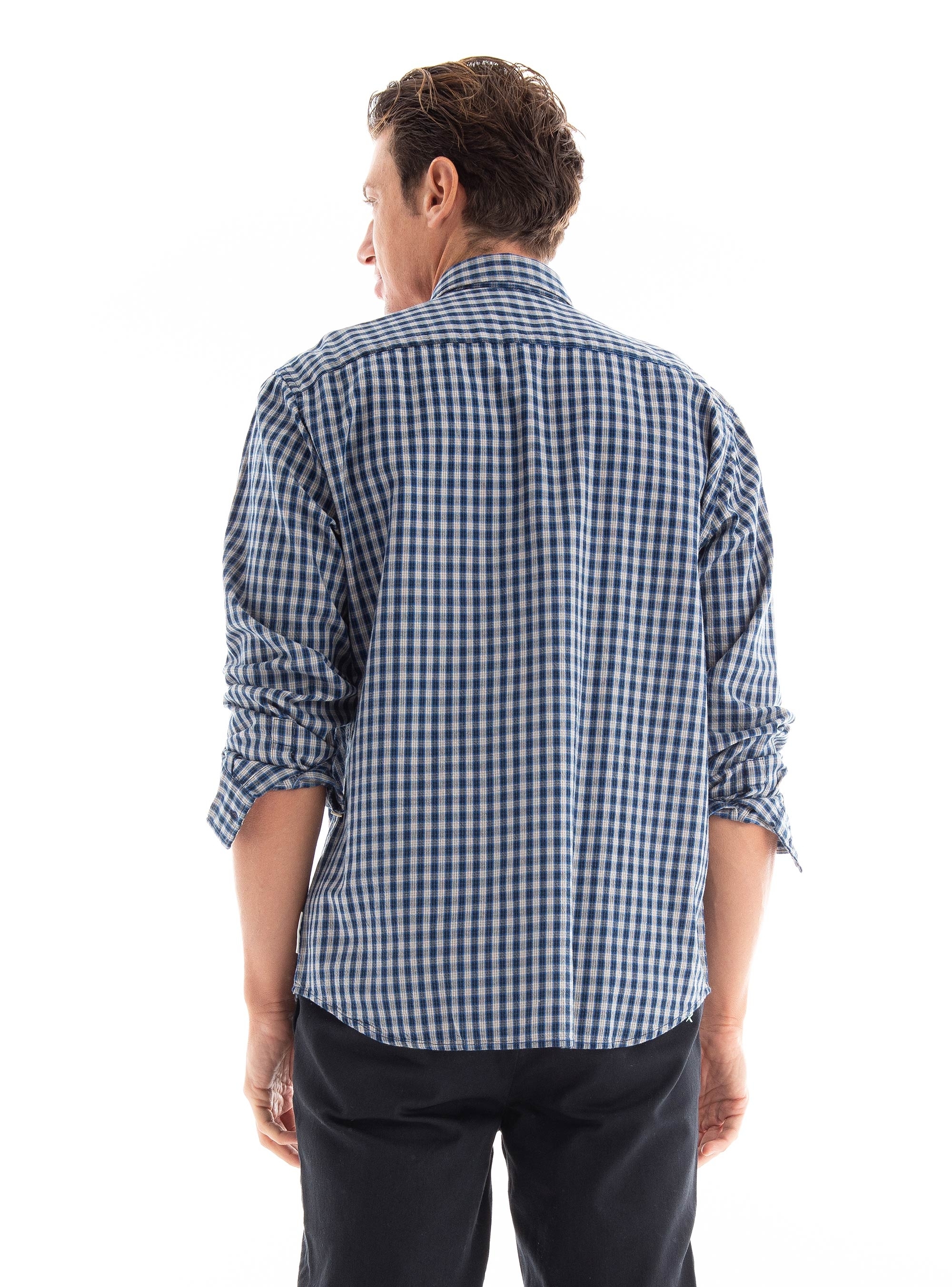 Marc O Polo Regular Fit Twiil Shirt - Navy