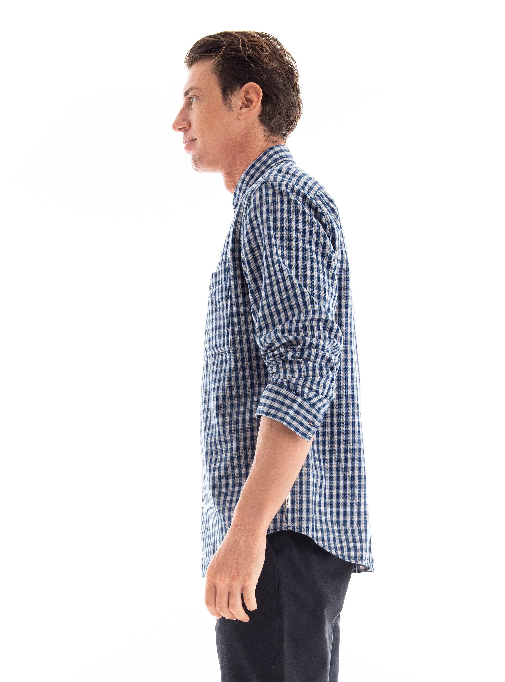 Marc O Polo Regular Fit Twiil Shirt - Navy