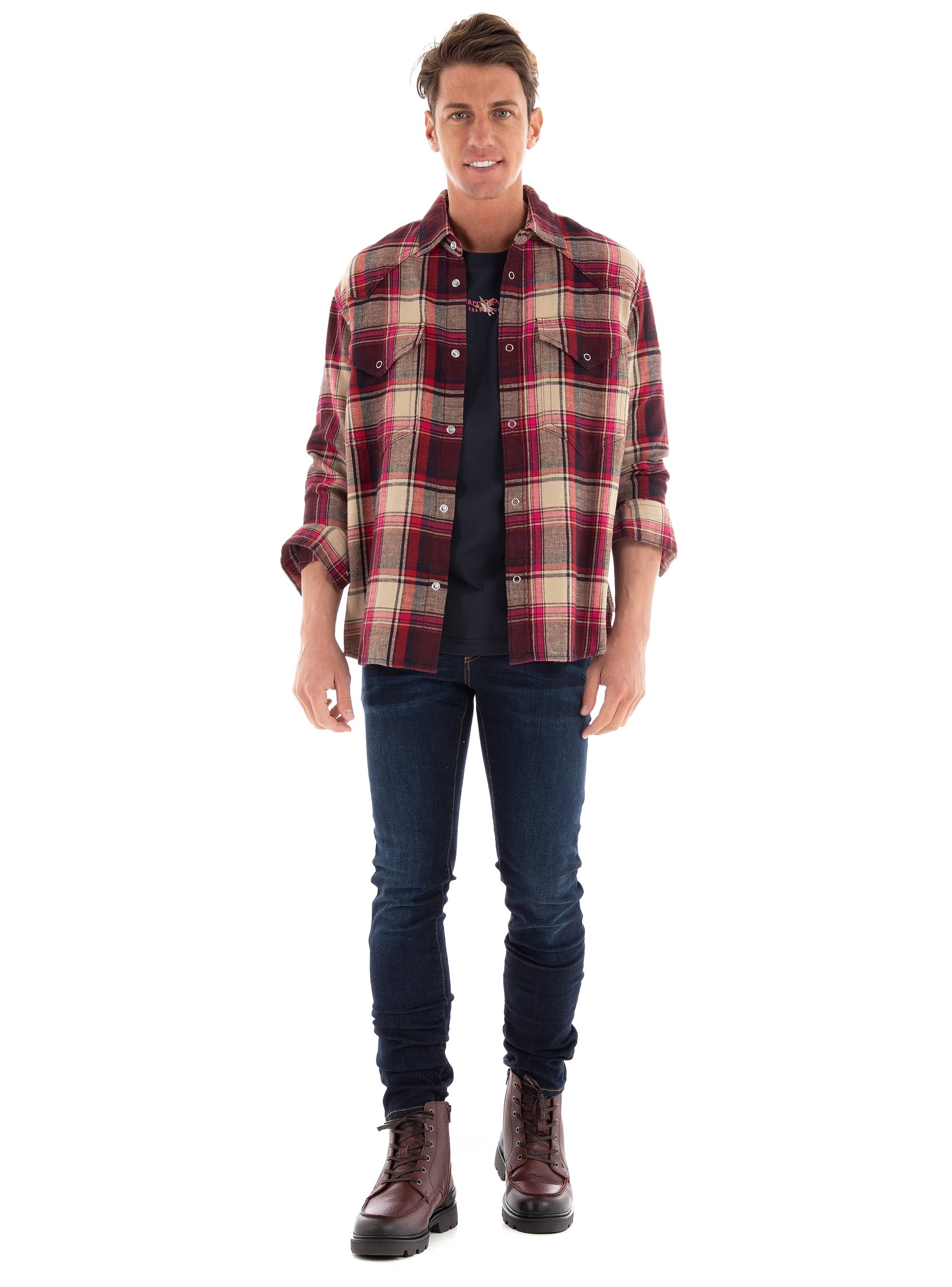 Marc O Polo X Chevignon Relaxed Fit Checkered Fit - Multi Colors