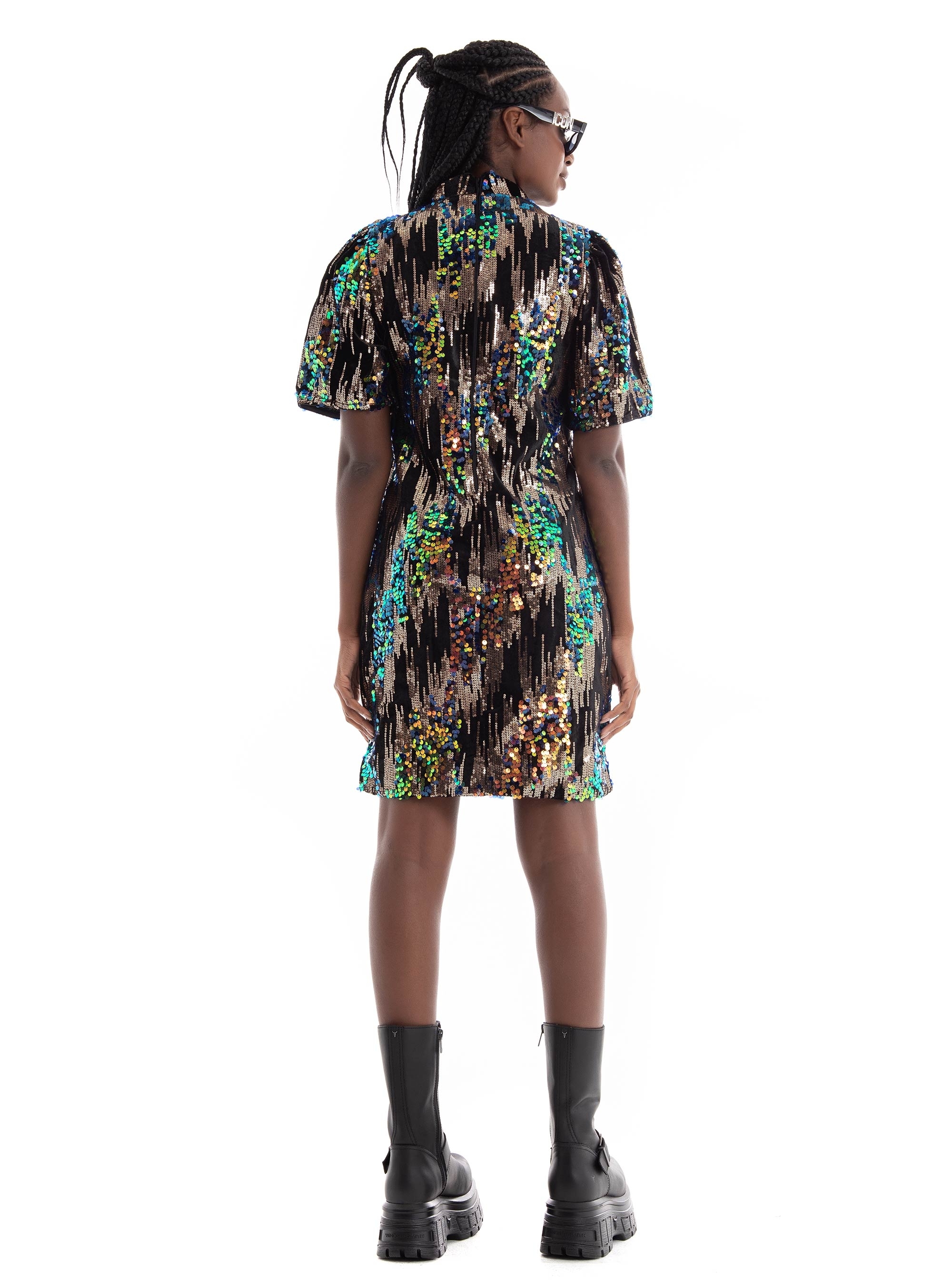 Vero Moda Sora 2/4 Short Dress - Black