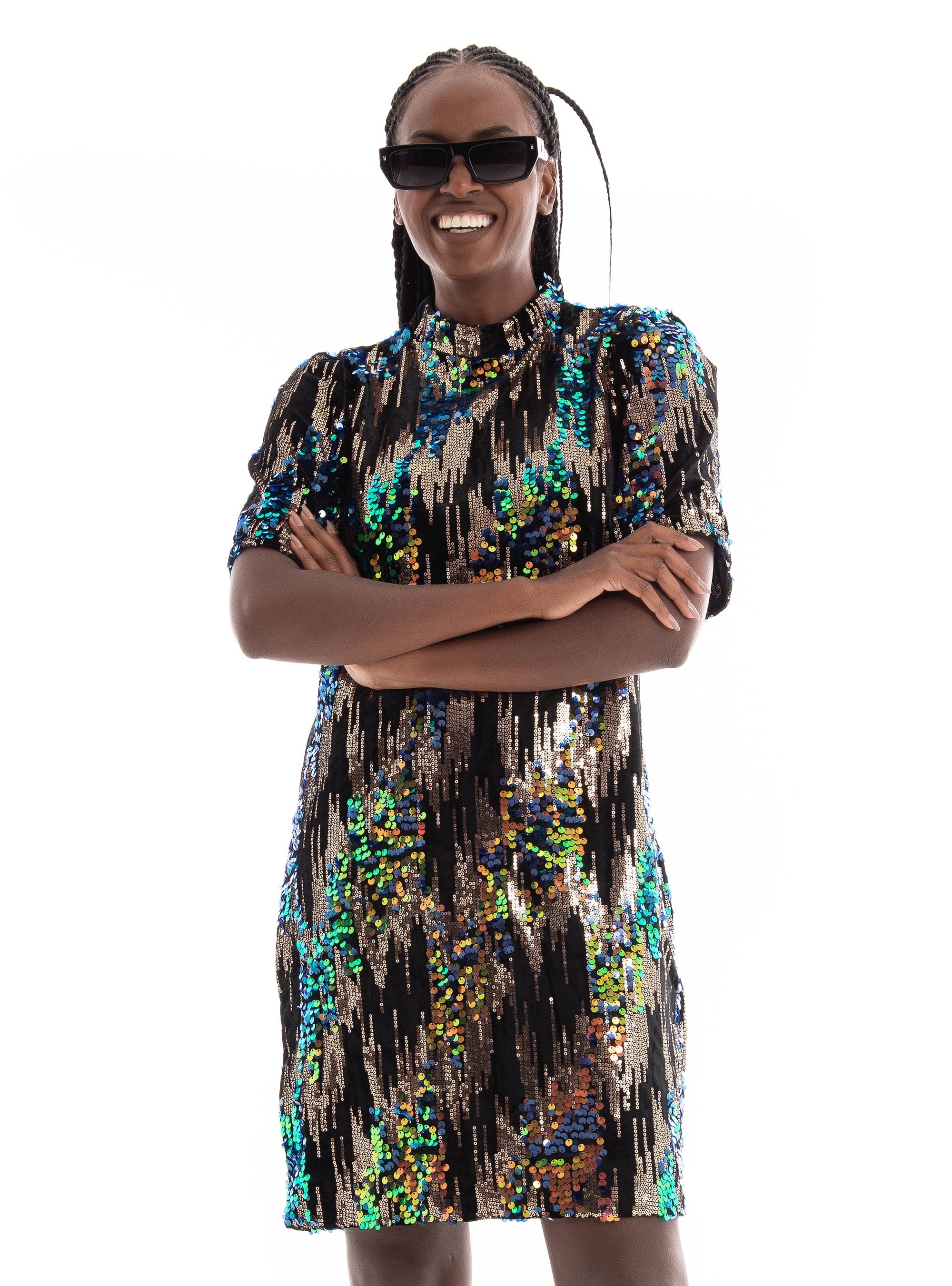 Vero Moda Sora 2/4 Short Dress - Black