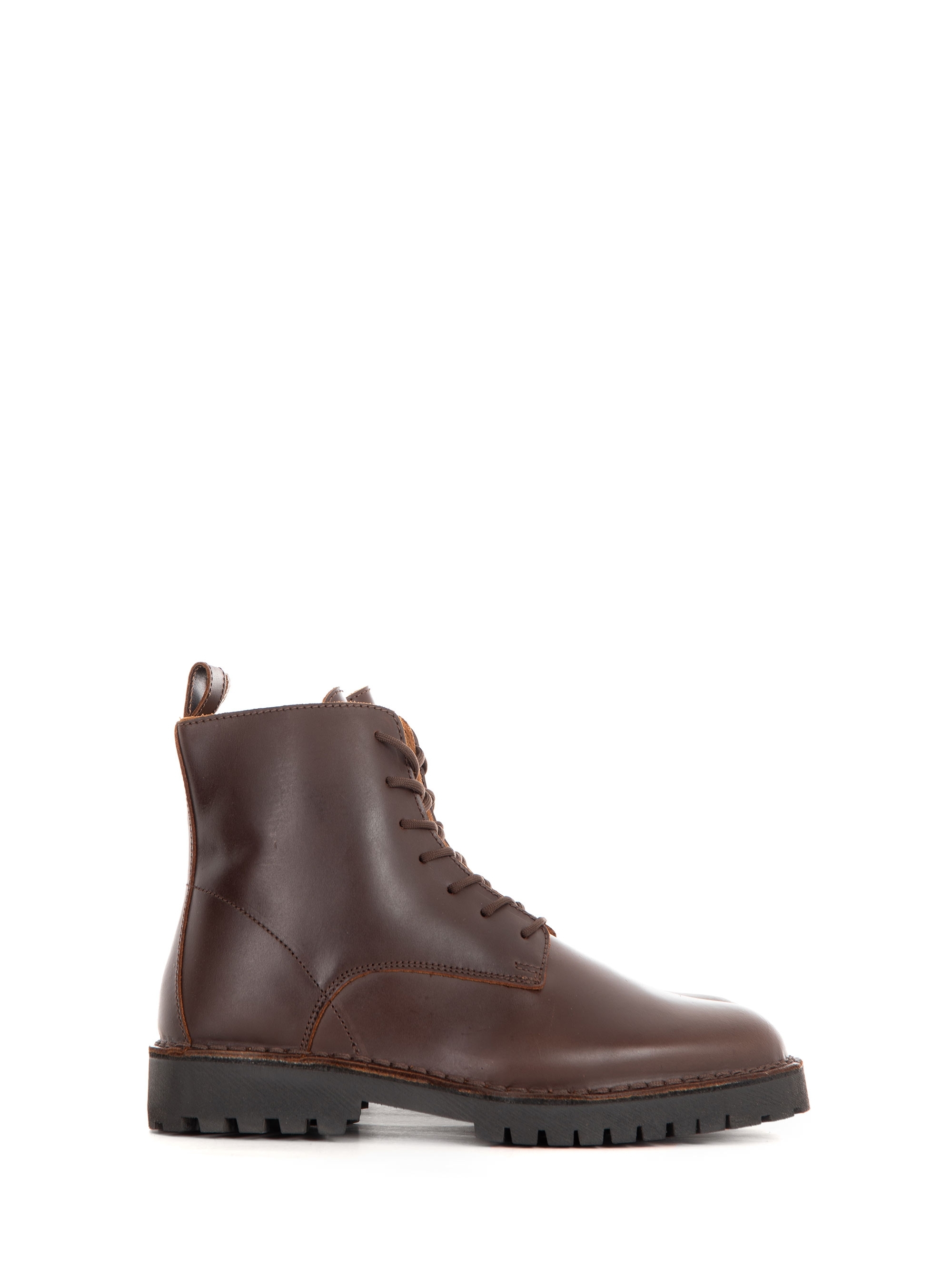 Selected Ricky Leather Lace-Up Boots - Dark Brown