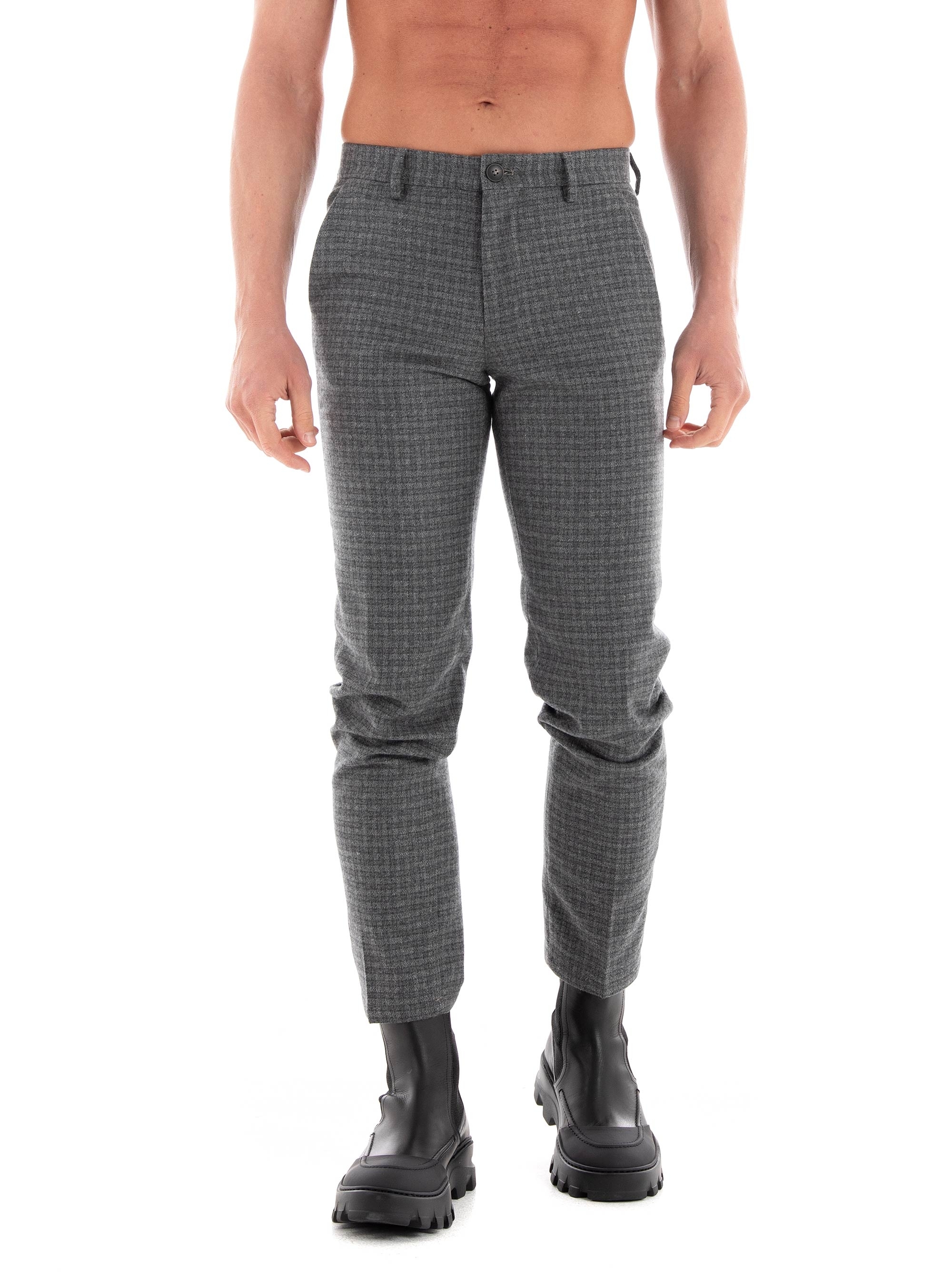 Selected Straight William Wool Dsn 196 Pants - Grey