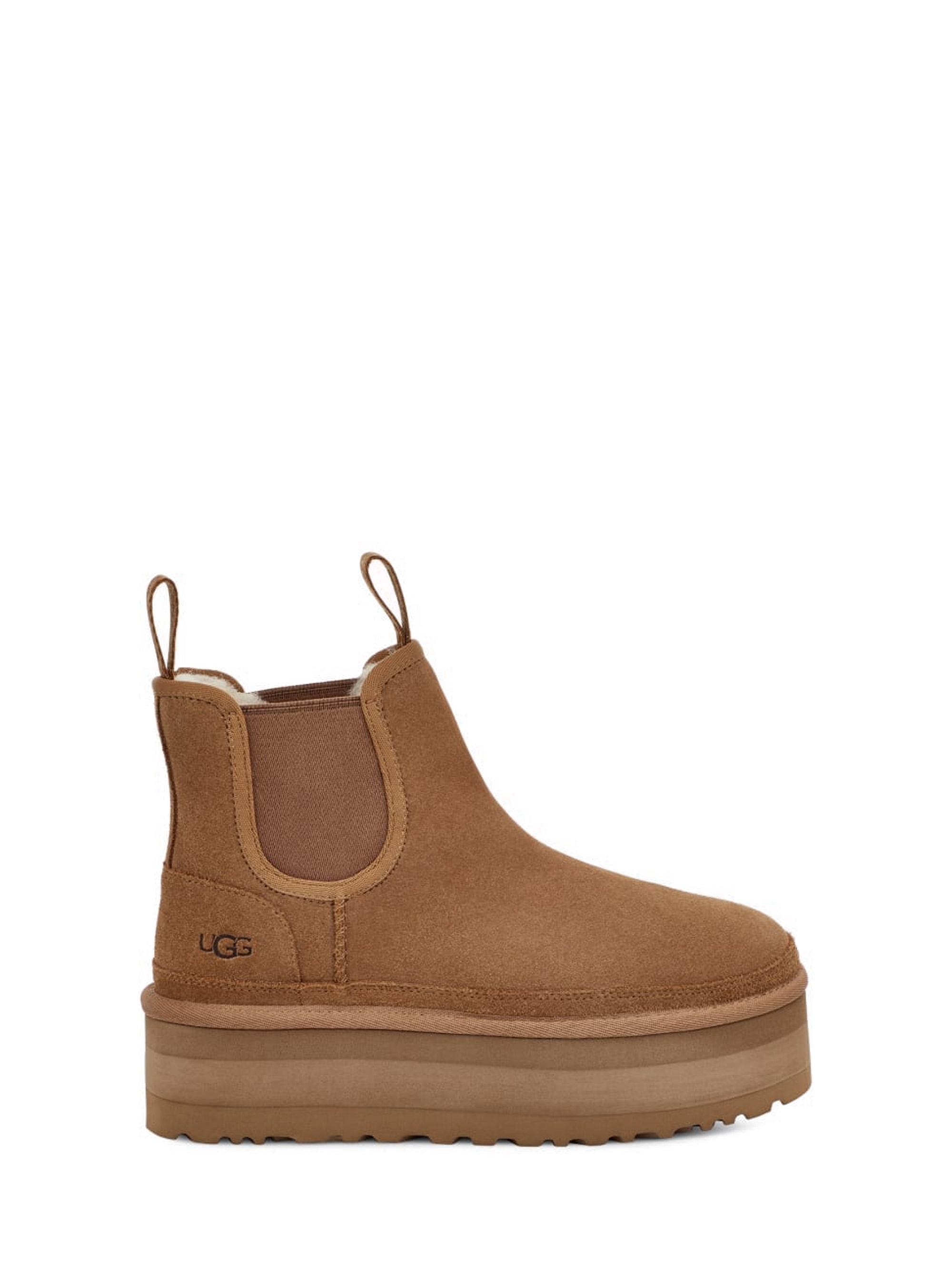 UGG Neumel Platform Chelsea Boots - Chestnut