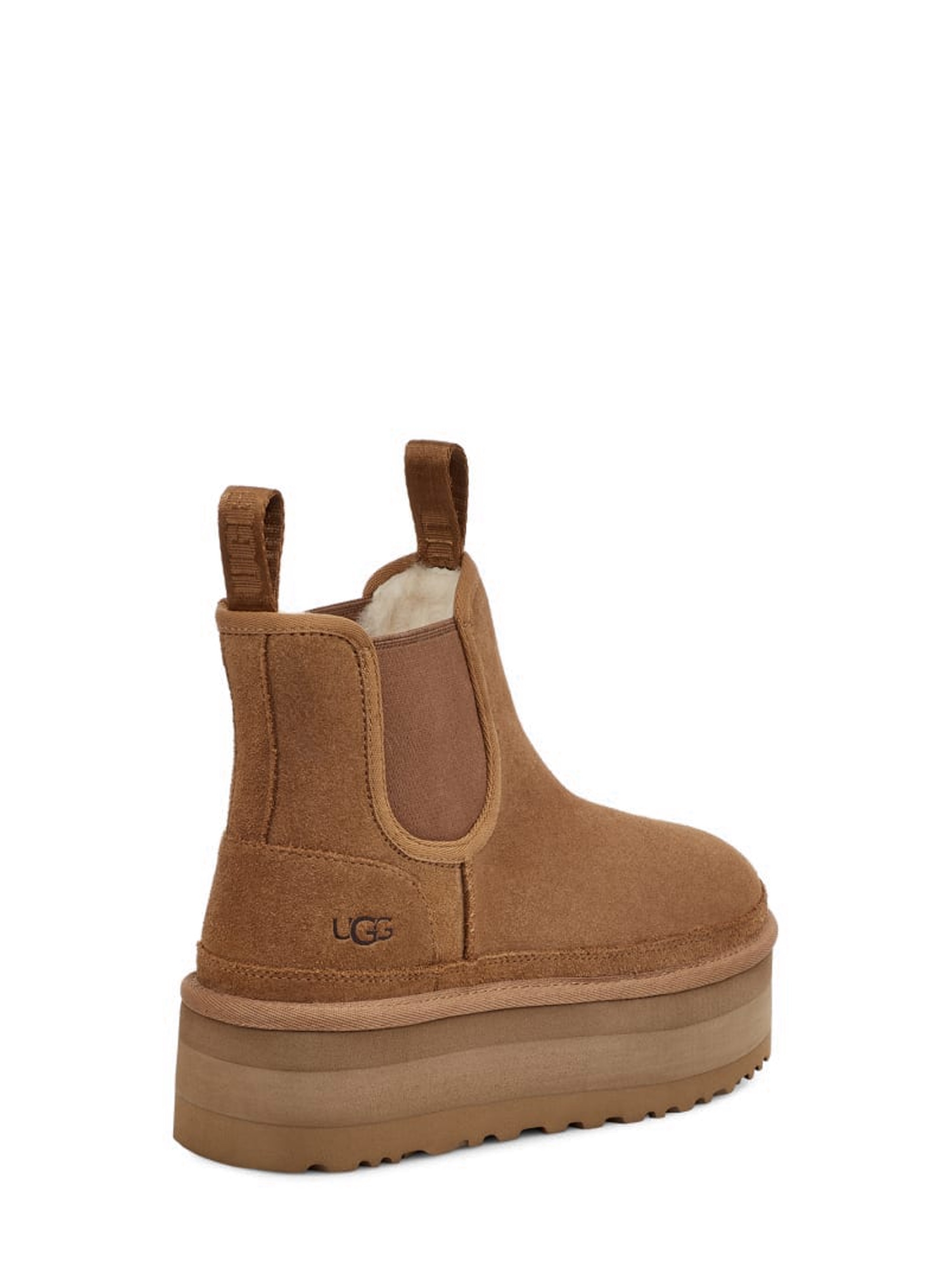UGG Neumel Platform Chelsea Boots - Chestnut