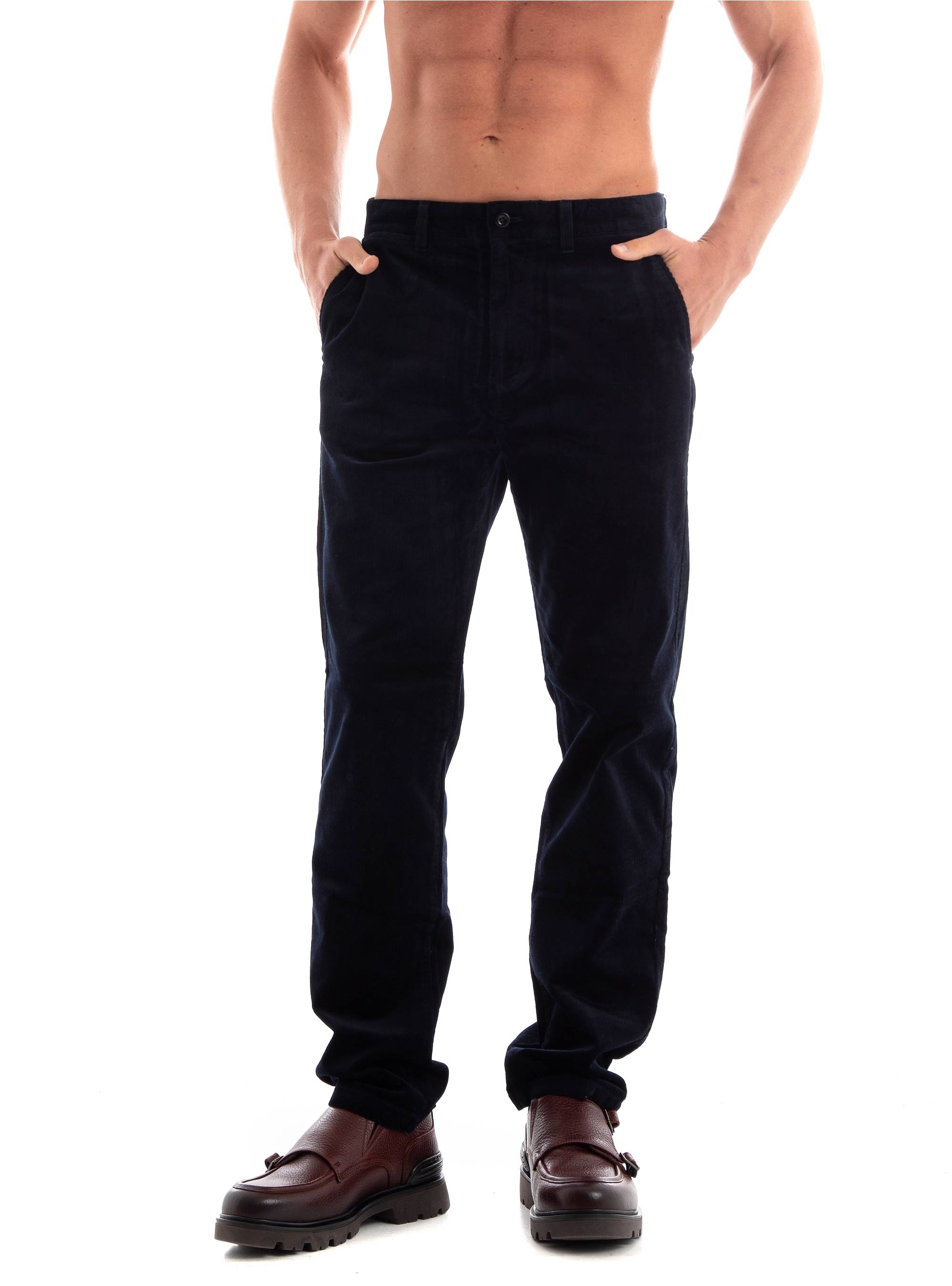 Gant Regular Fit Corduroy Pants - Navy