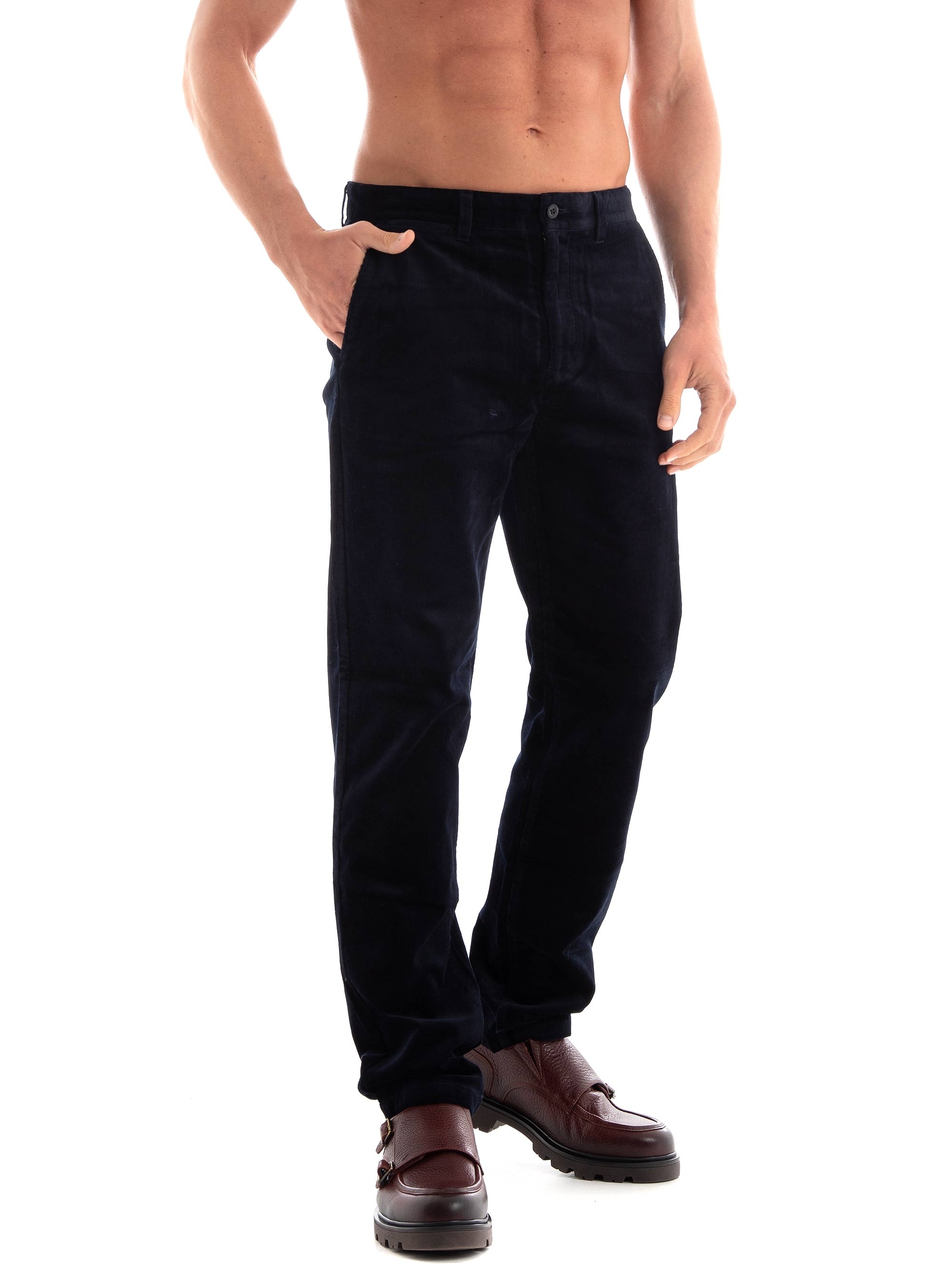 Gant Regular Fit Corduroy Pants - Navy