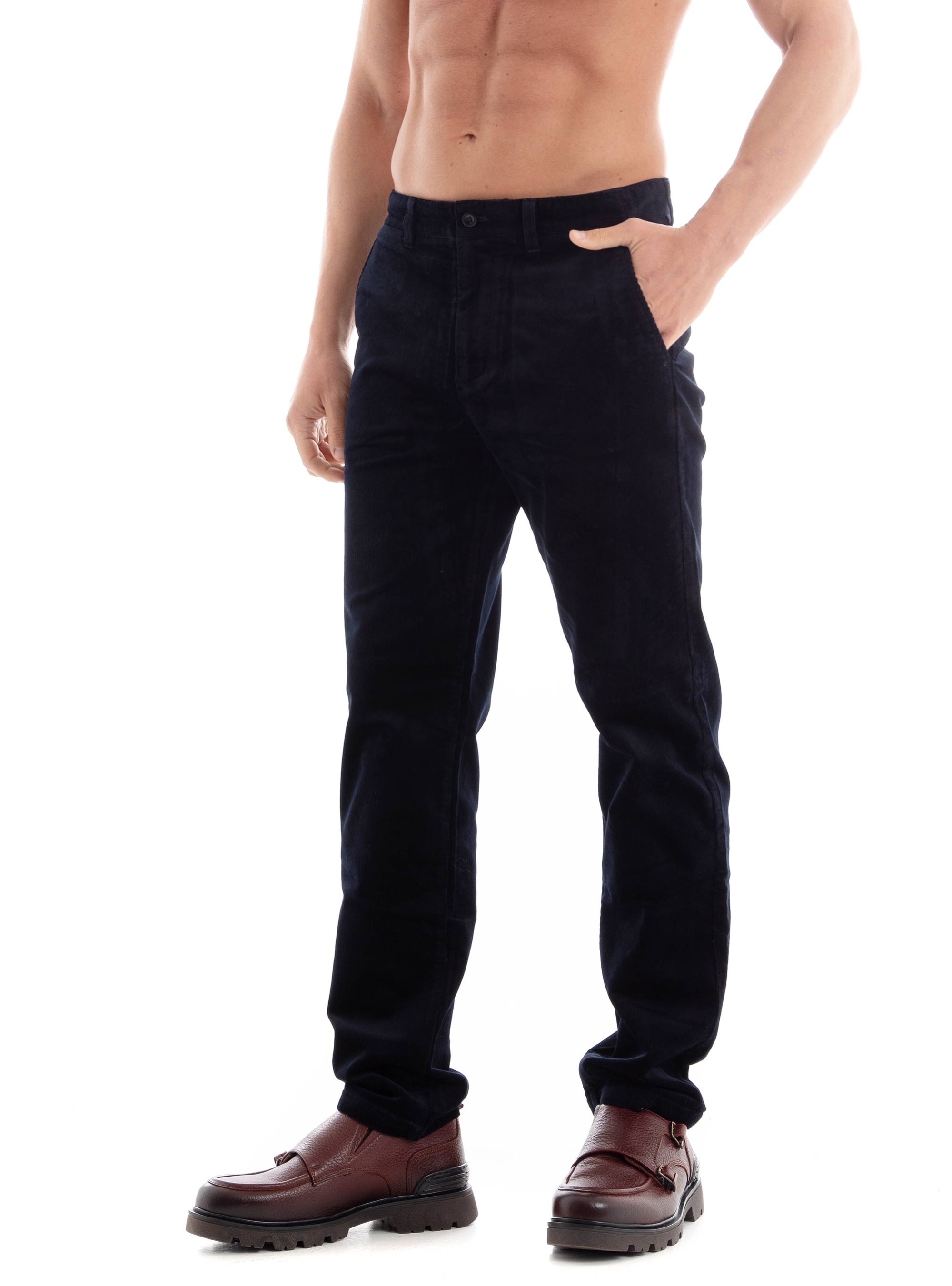 Gant Regular Fit Corduroy Pants - Navy