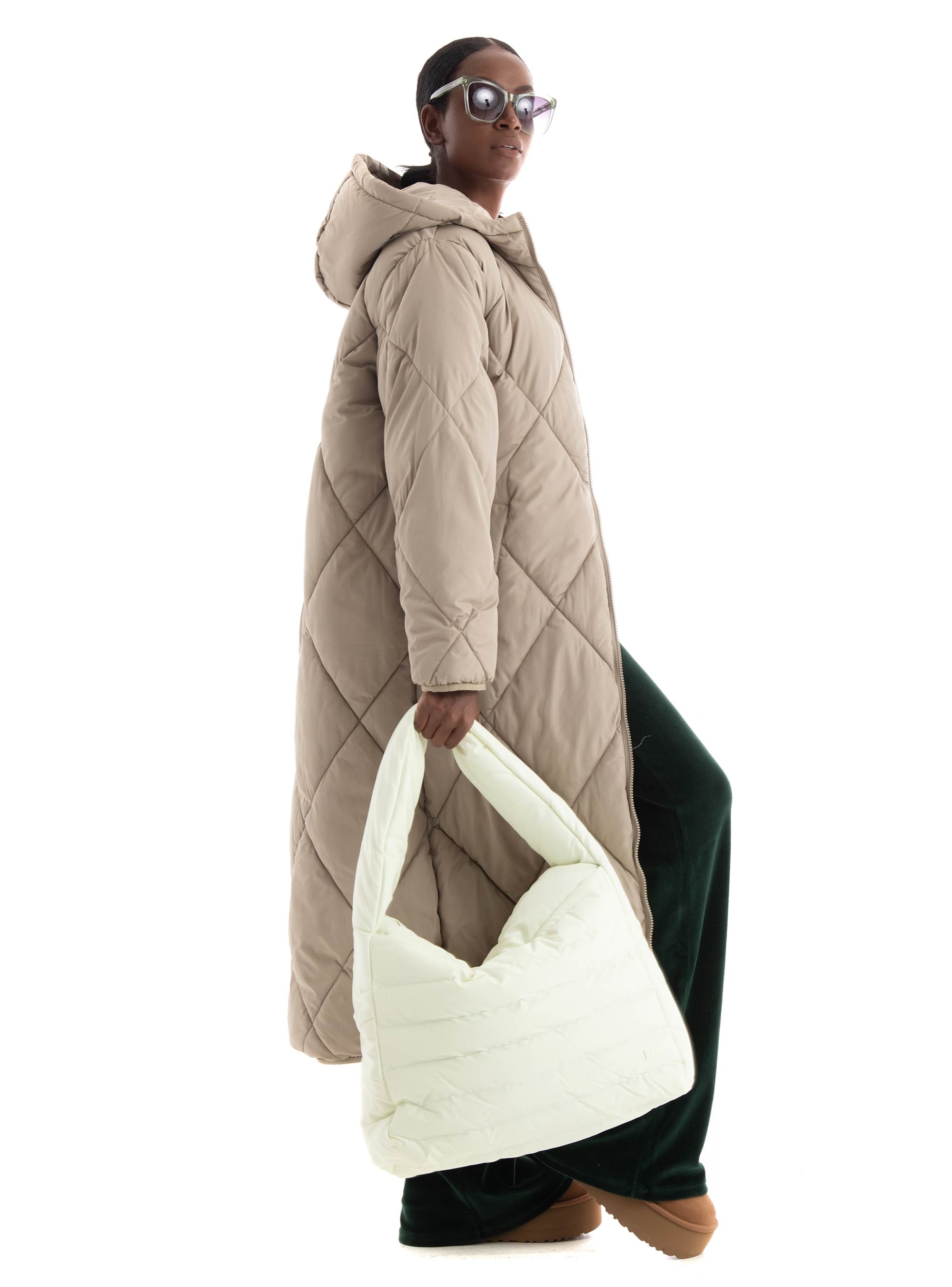 Rains Bator Puffer Tote Bag - Off White