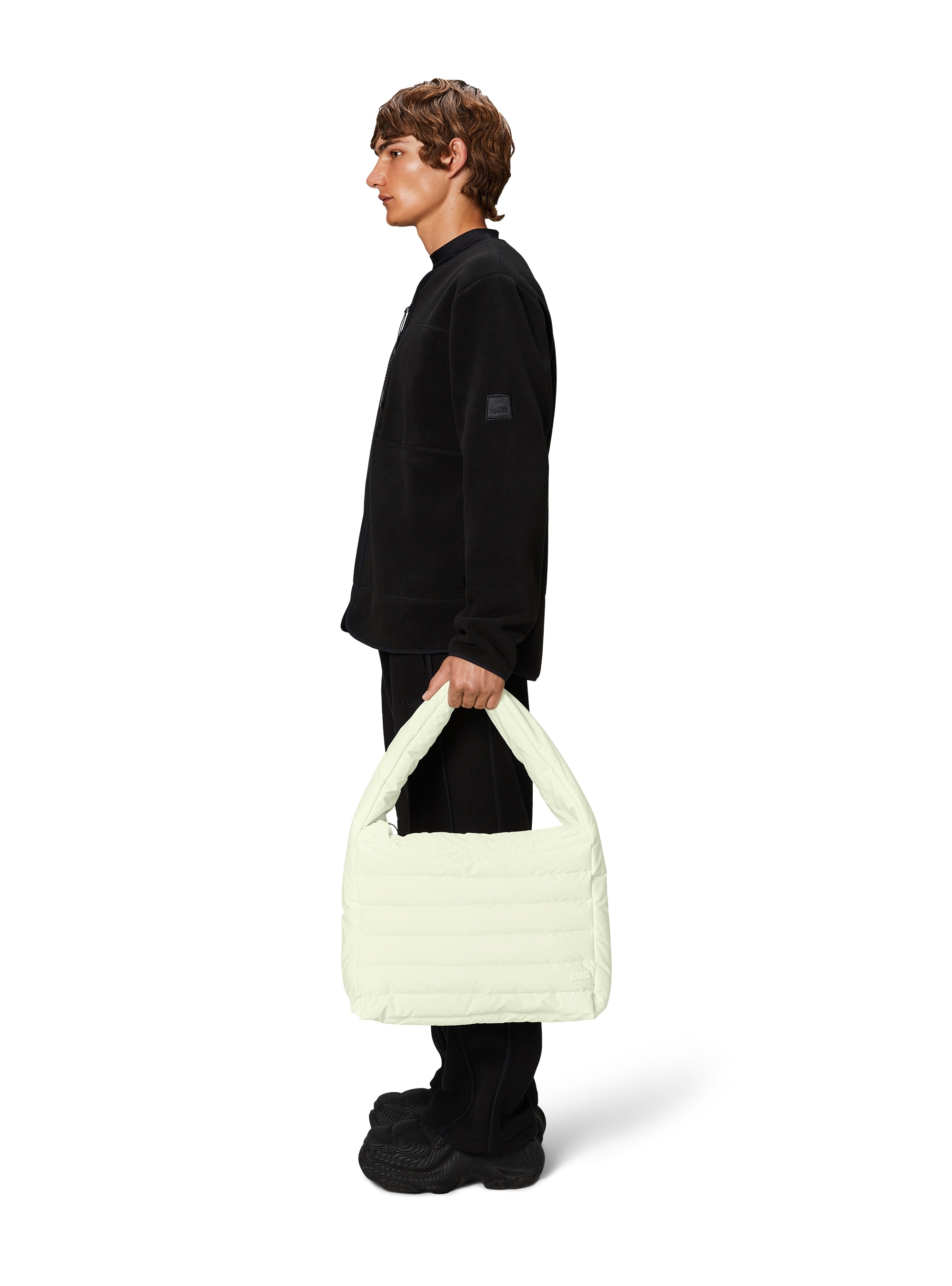 Rains Bator Puffer Tote Bag - Off White