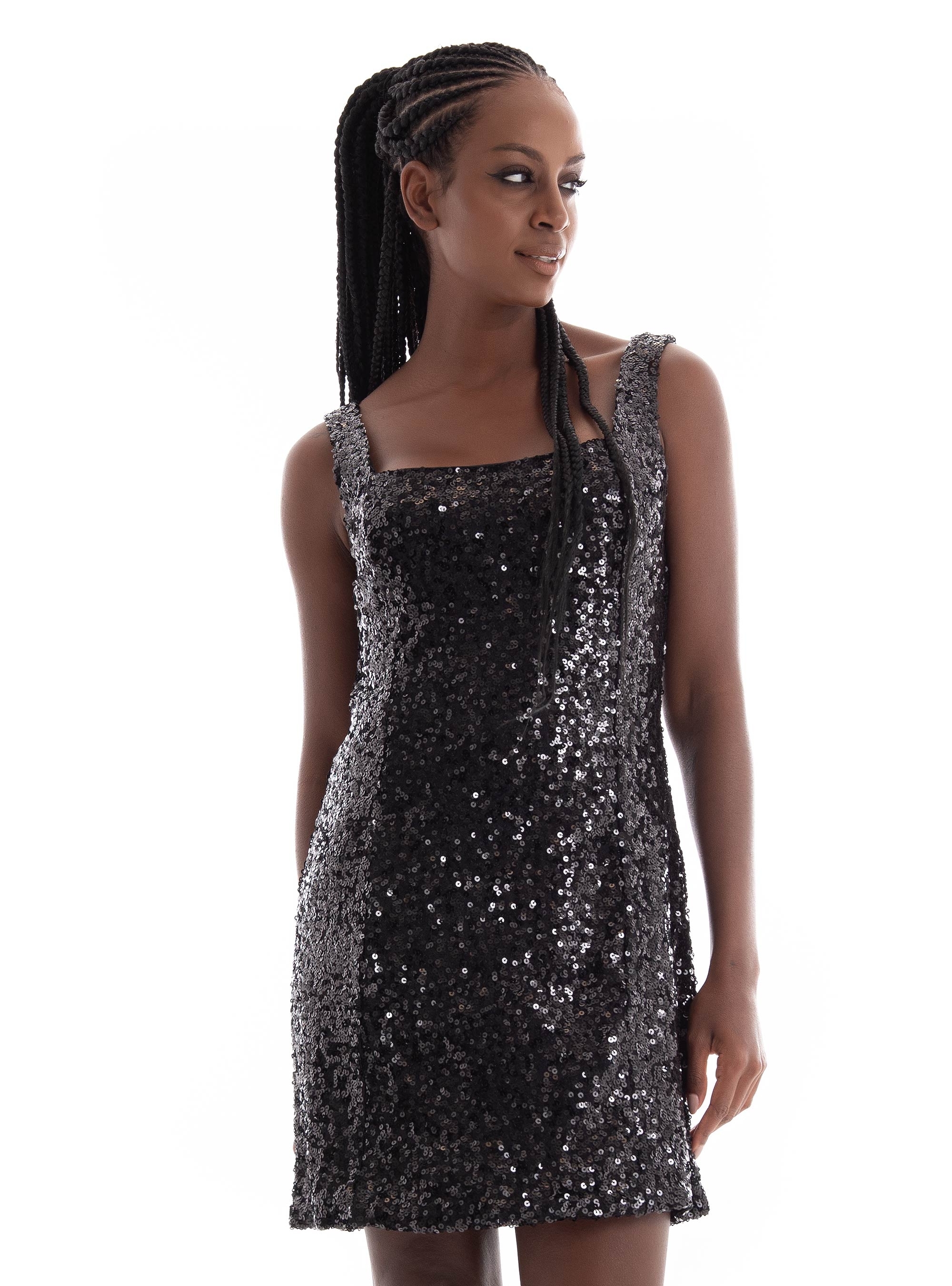Glamorous Sequin Dress - Black