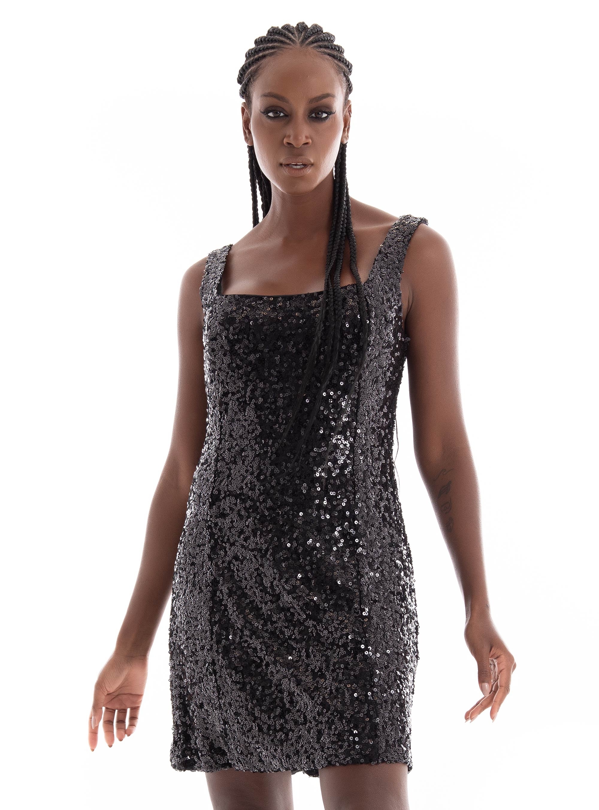 Glamorous Sequin Dress - Black