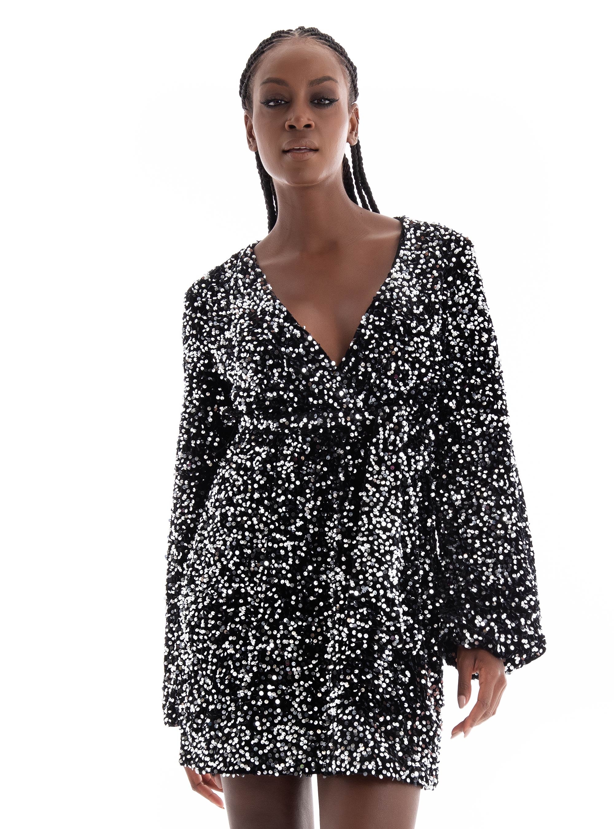 Glamorous Sequin Dress - Black