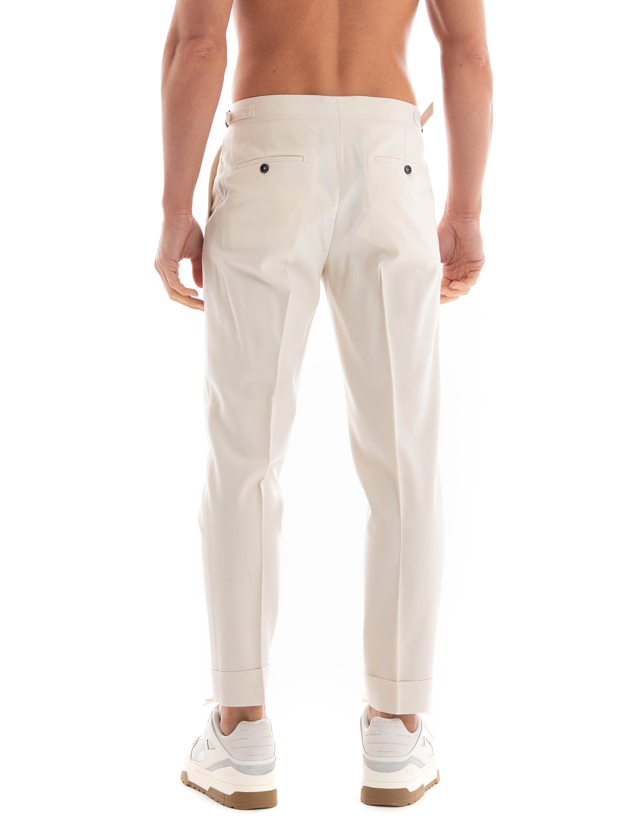 Be Able Robby Loose Tapered Pants - Ecru