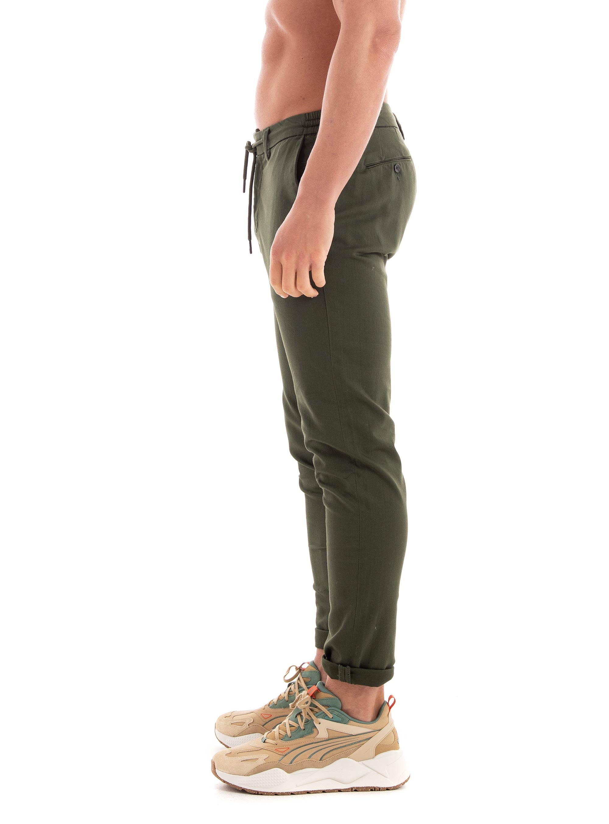 Dstrezzed Lancaster Tapered Jogger Twill Knit - Dark Olive Green