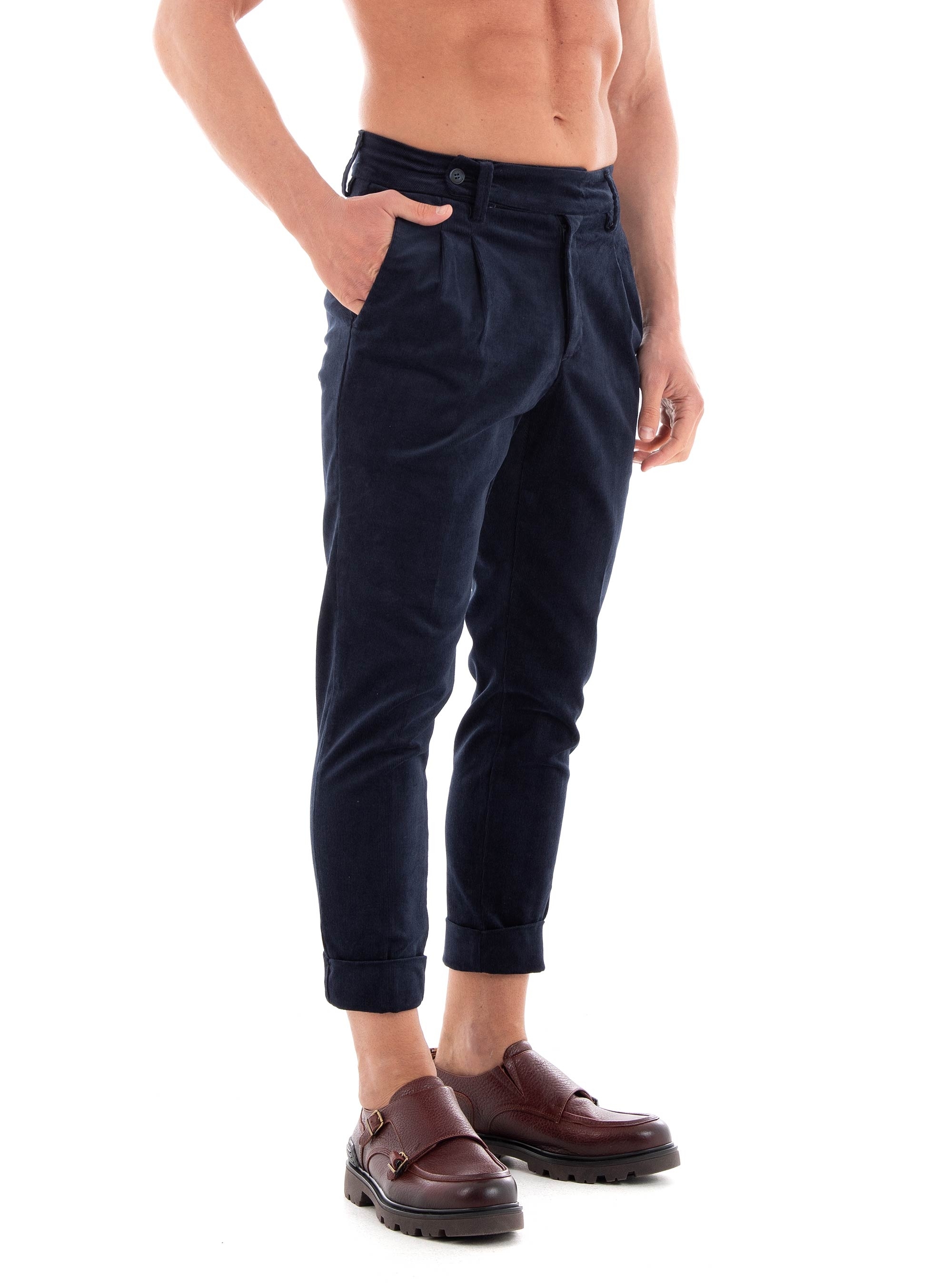 Paul Miranda Corduroy Pants - Navy