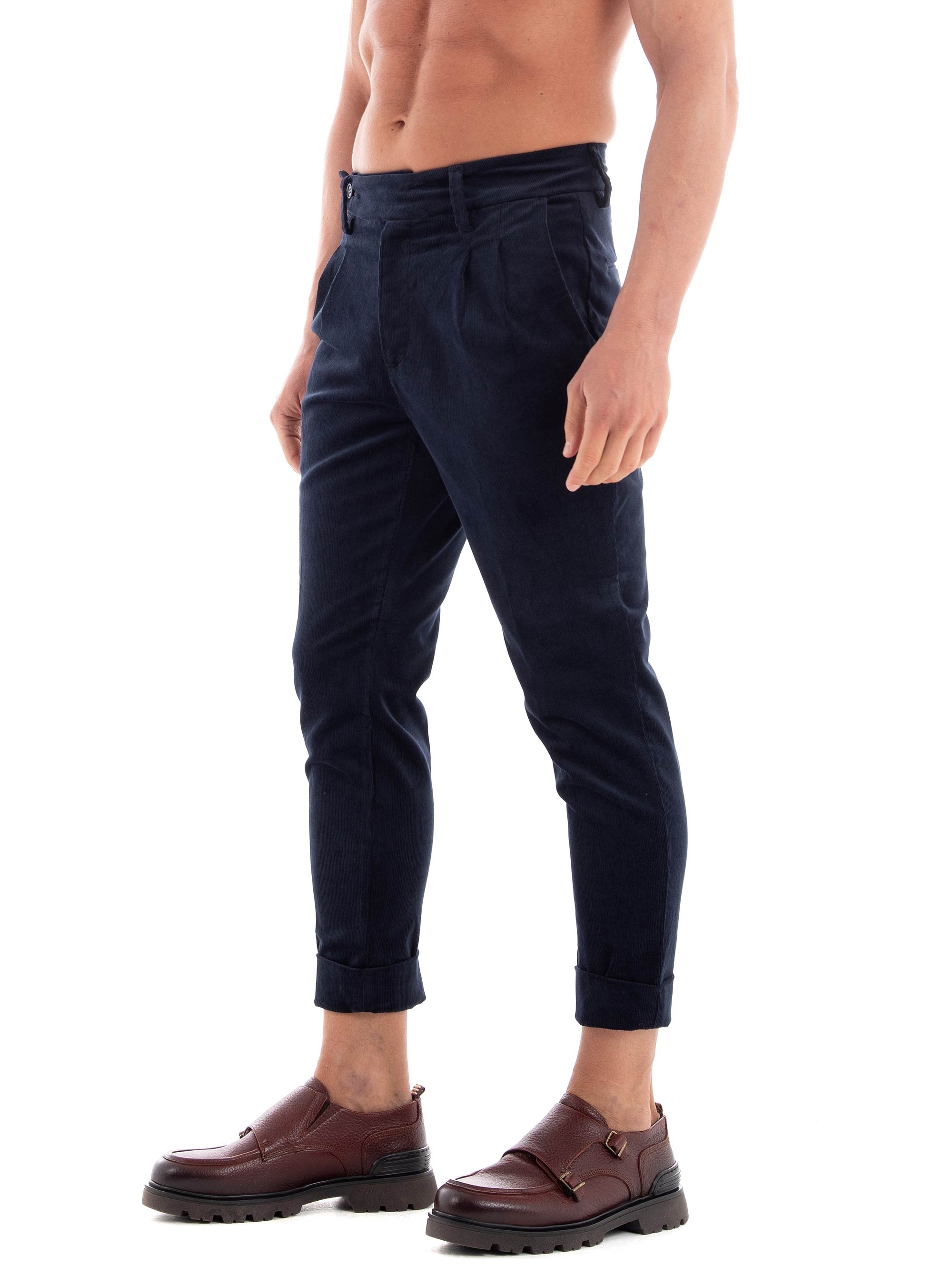 Paul Miranda Corduroy Pants - Navy