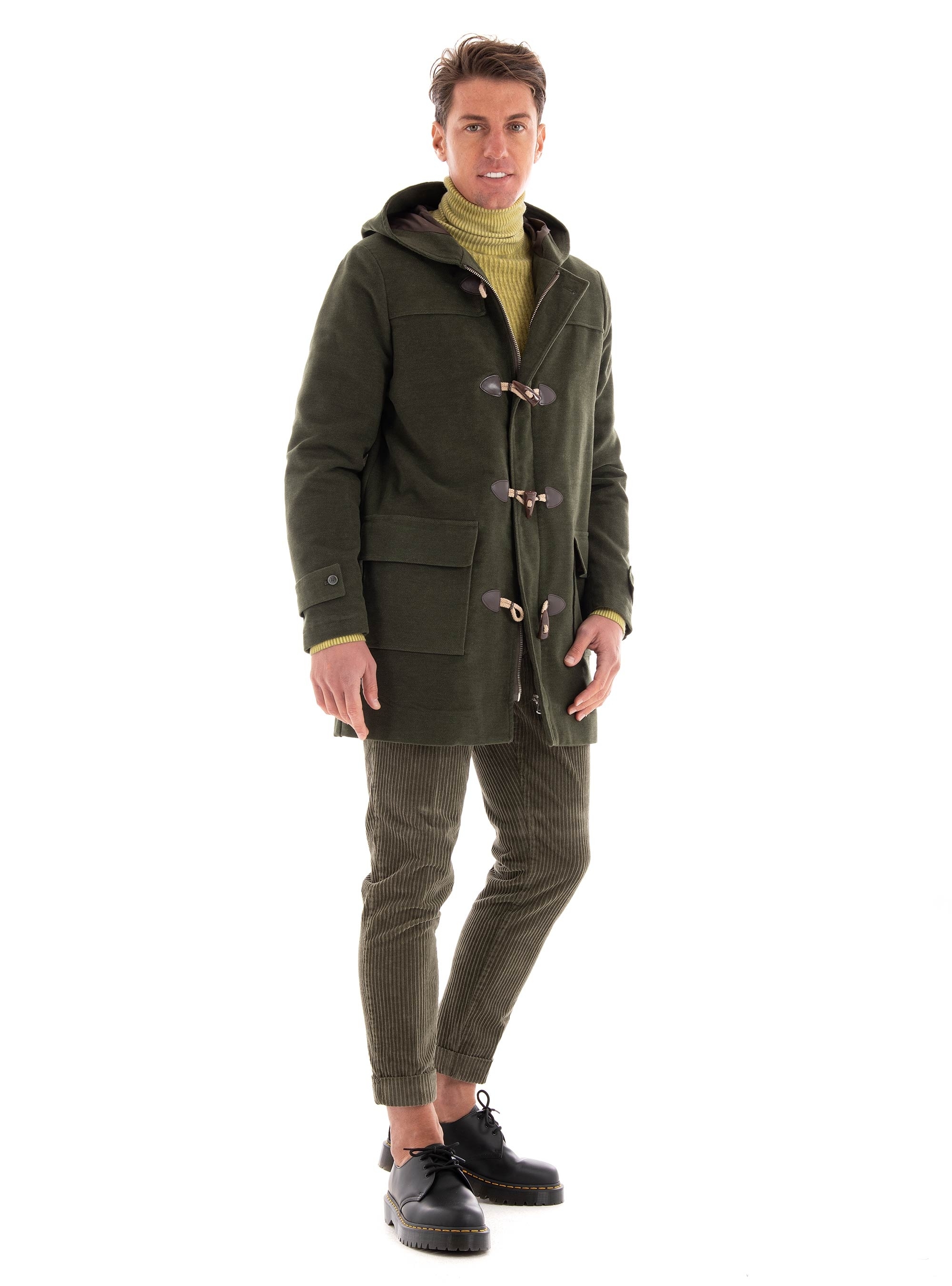 Paul Miranda Corduroy Pants - Dark Olive Green