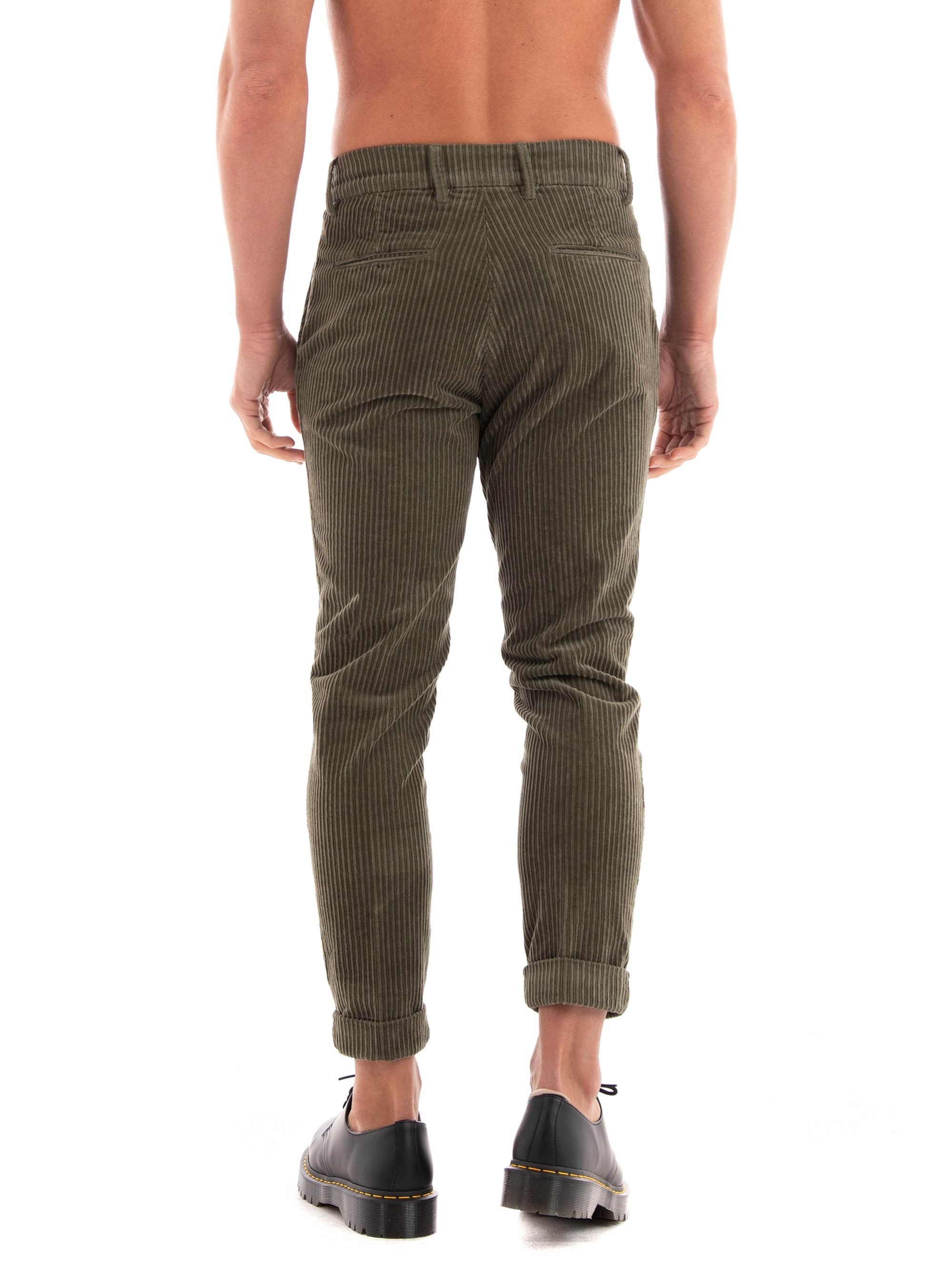 Paul Miranda Corduroy Pants - Dark Olive Green