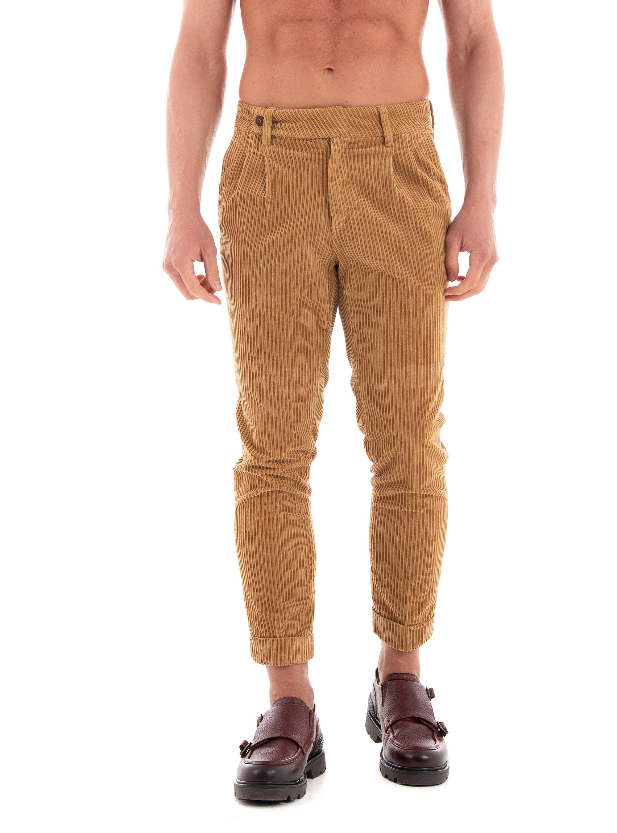 Paul Miranda Corduroy Pants - Dark Beige