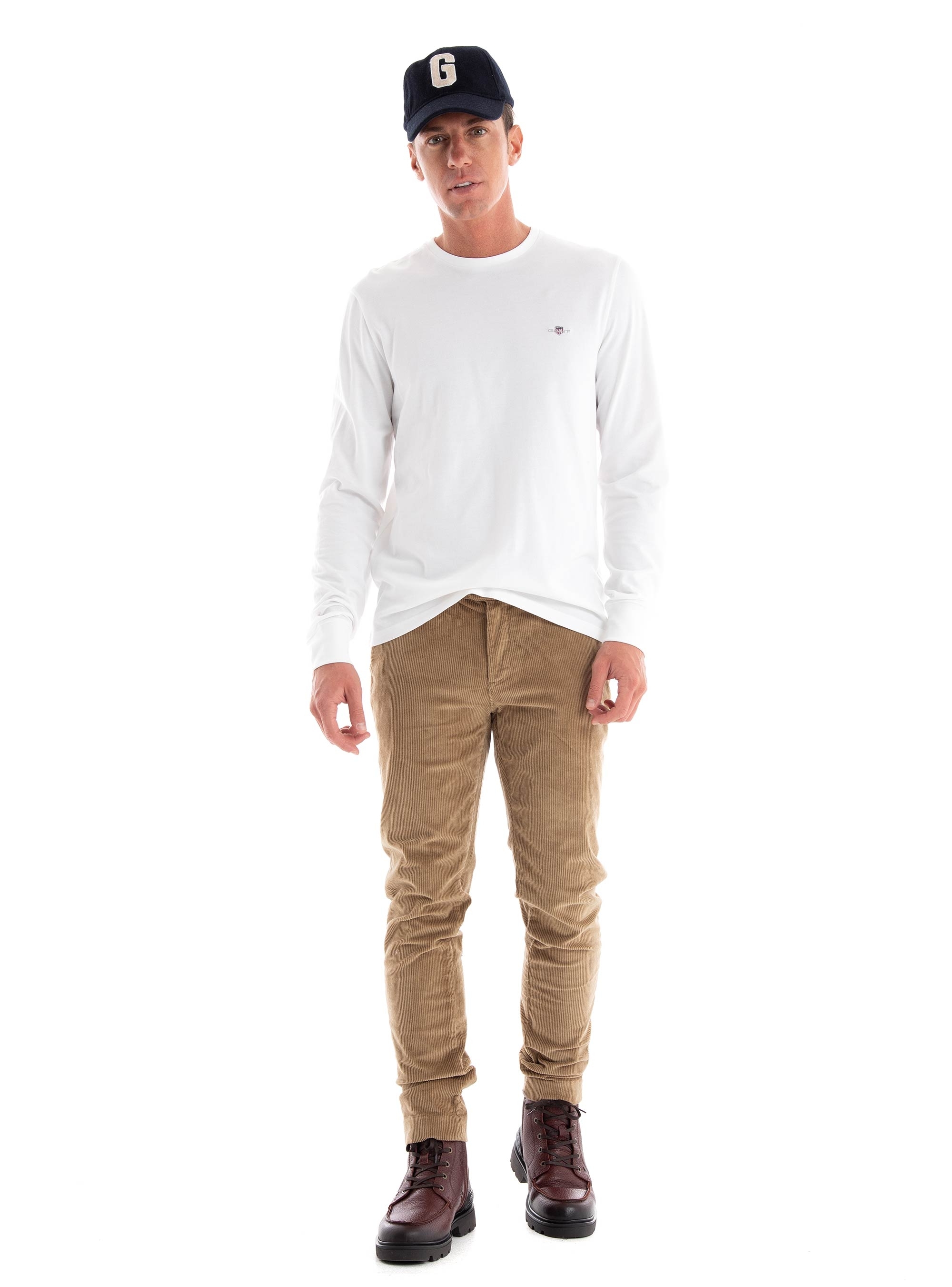 Gant Slim Fit Pique Blouse - White