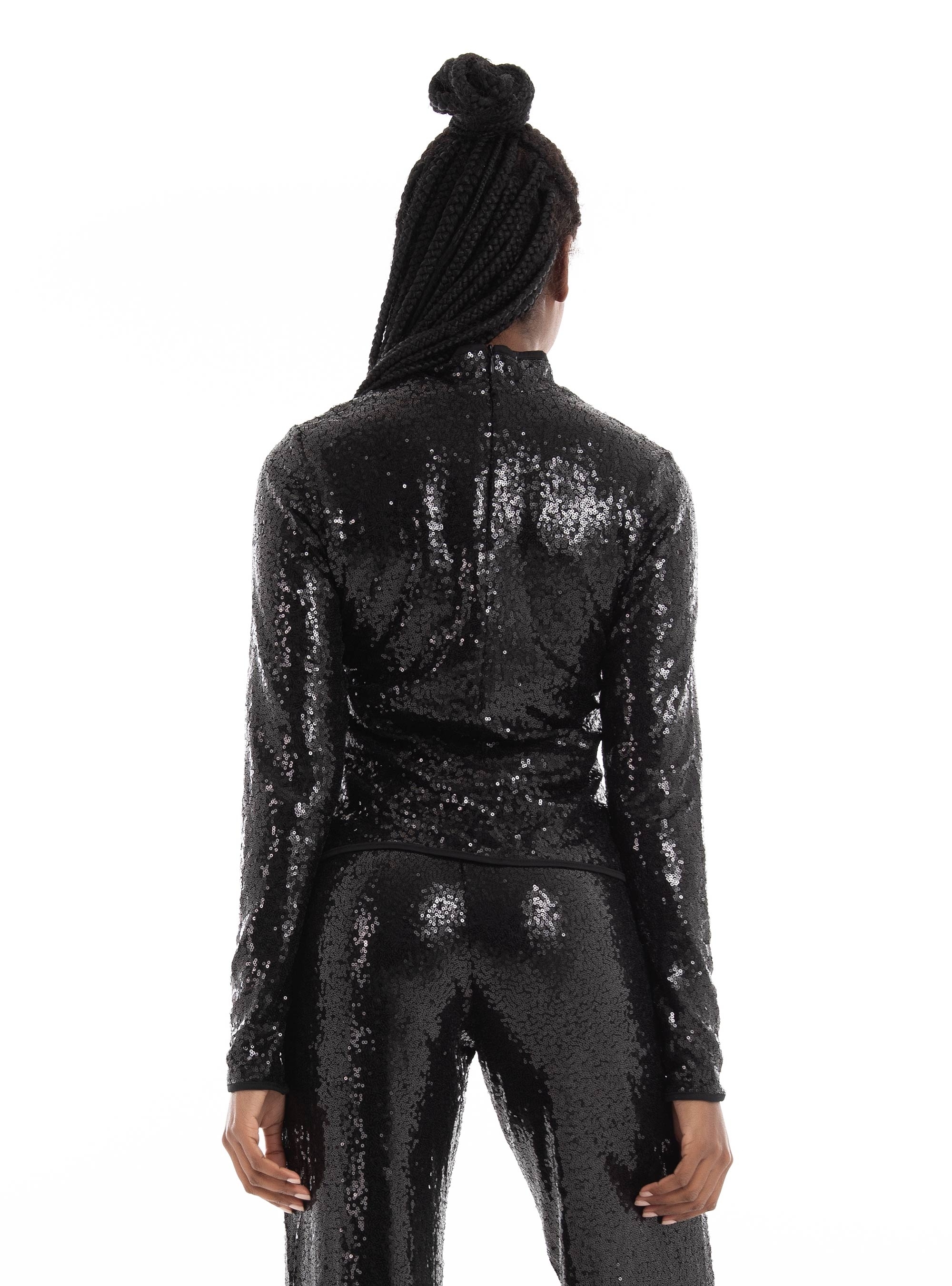 JJXX Isla Sequin Top - Black