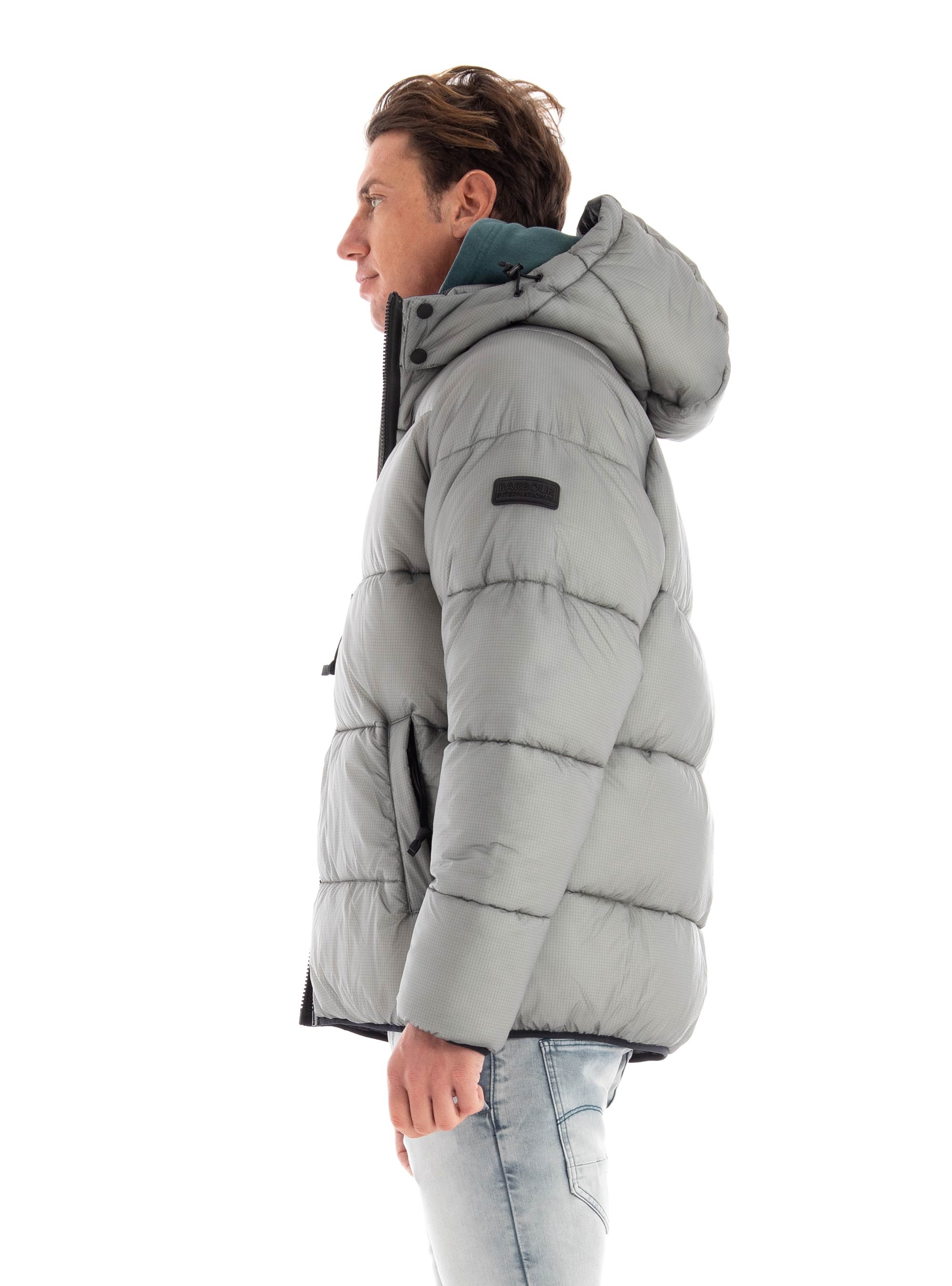 Barbour International Driesh Quilted Jacket - Grey