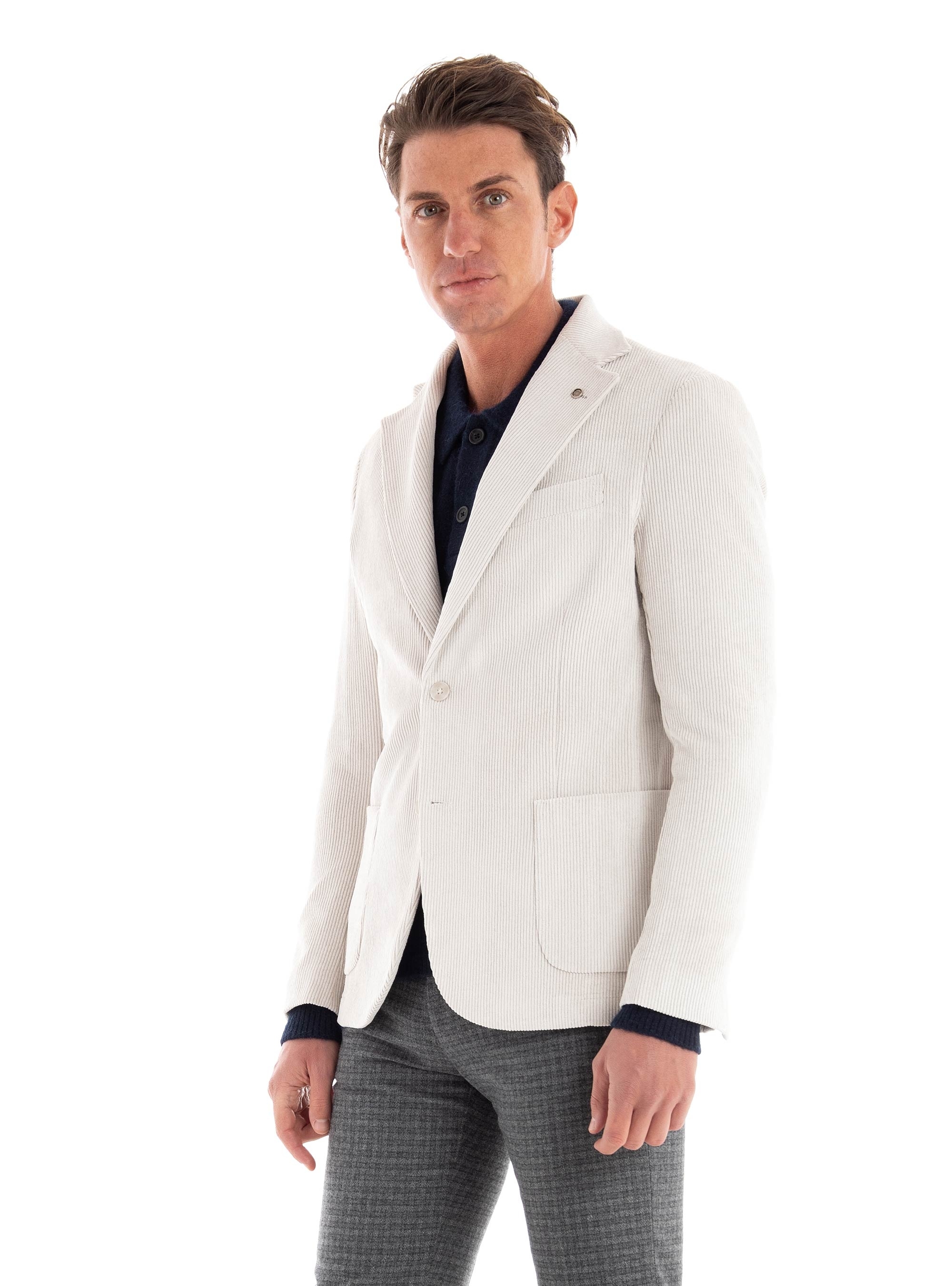 Paul Miranda Corduroy Blazer - Off White