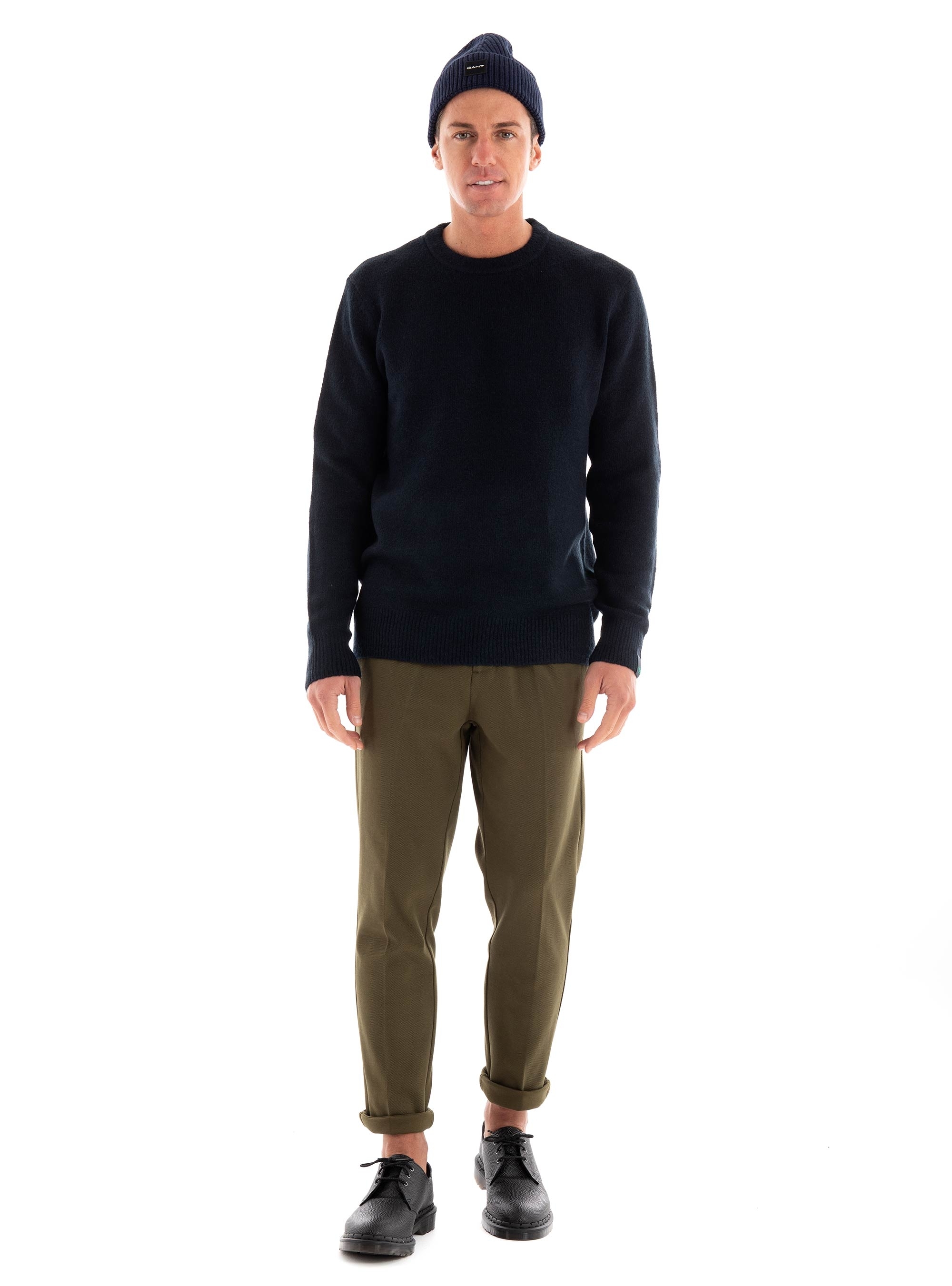 Scotch & Soda Regular Fit Softy-Knit Melange Pull - Dark Blue