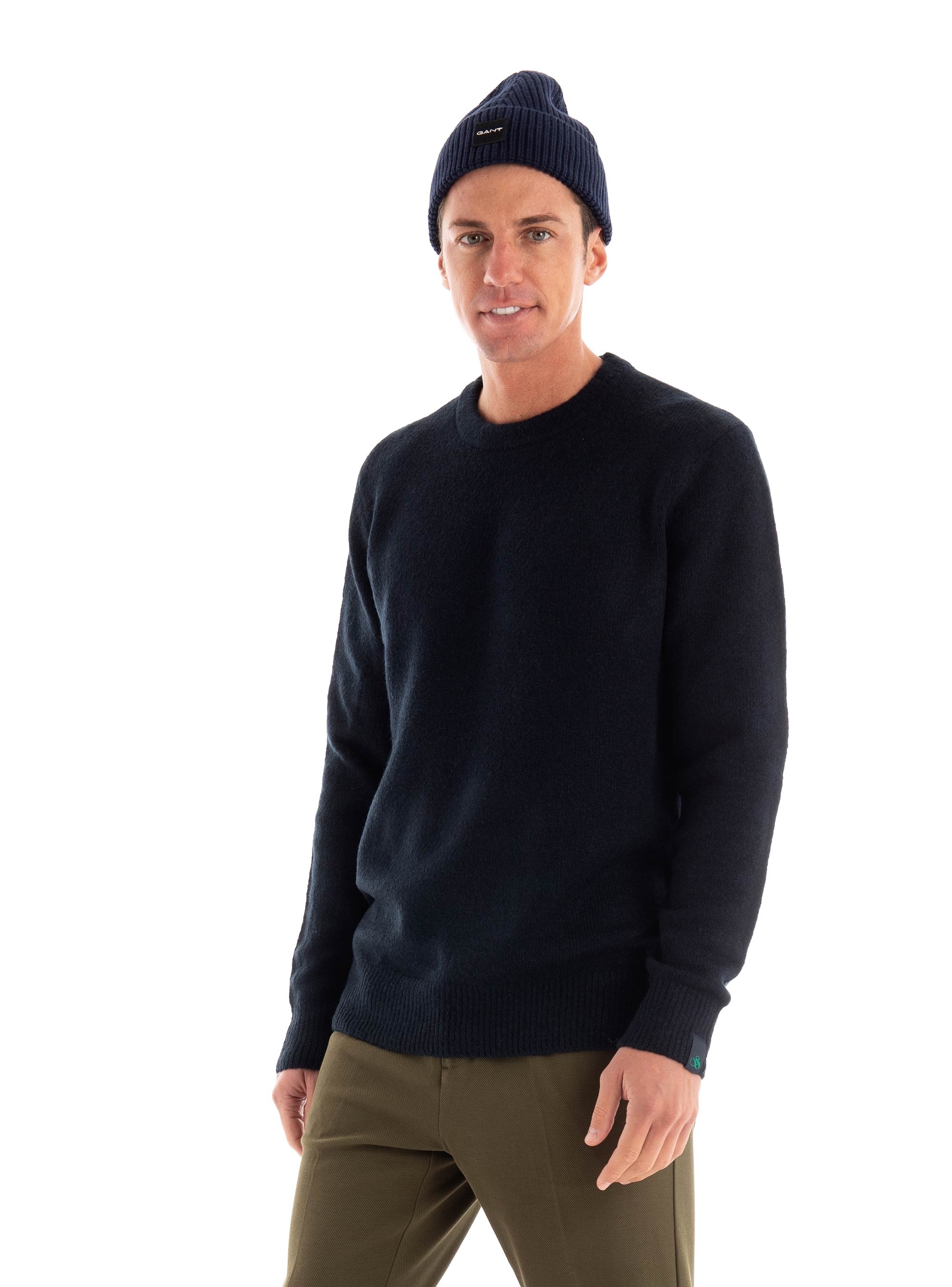 Scotch & Soda Regular Fit Softy-Knit Melange Pull - Dark Blue