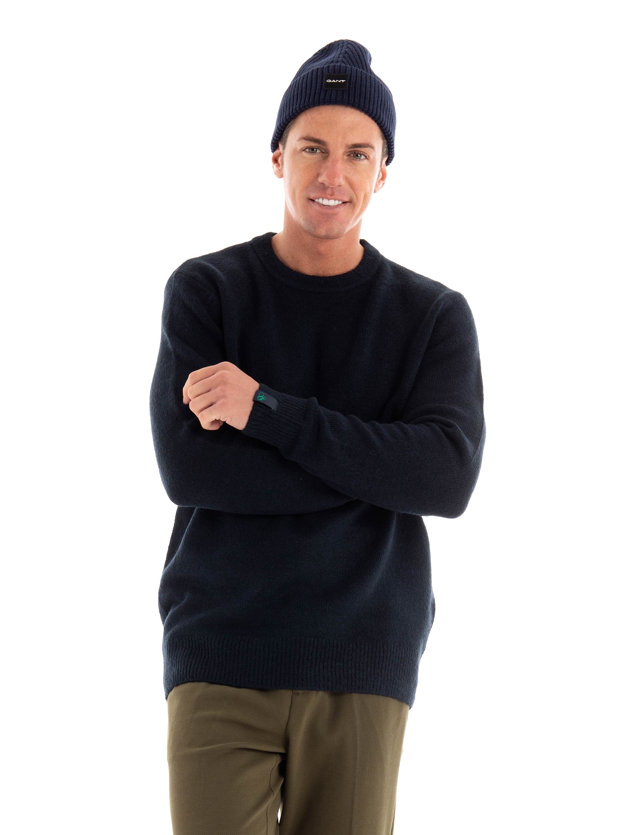Scotch & Soda Regular Fit Softy-Knit Melange Pull - Dark Blue