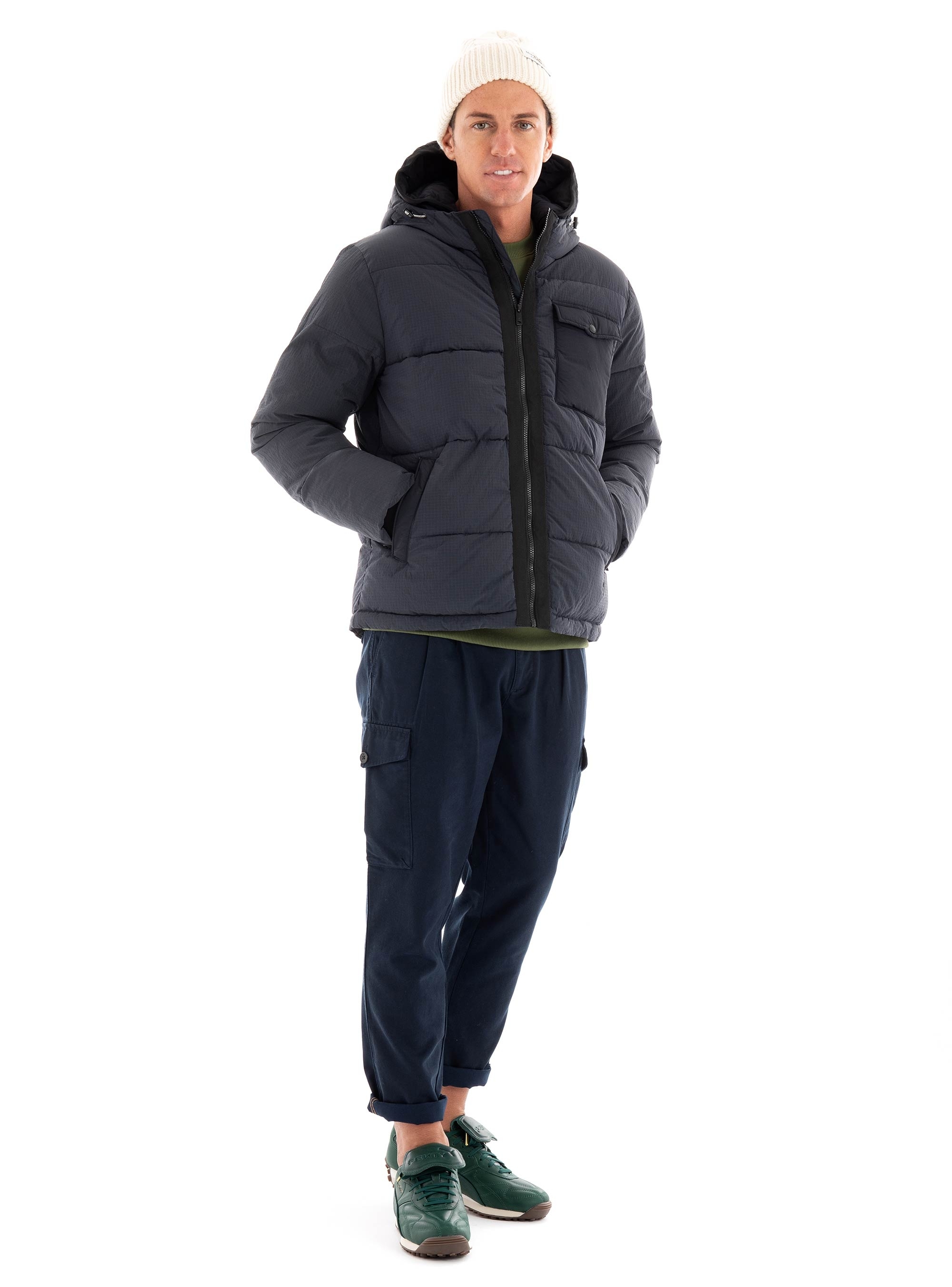 Scotch & Soda Twilt Twill Pleated Cargo Pants - Denim