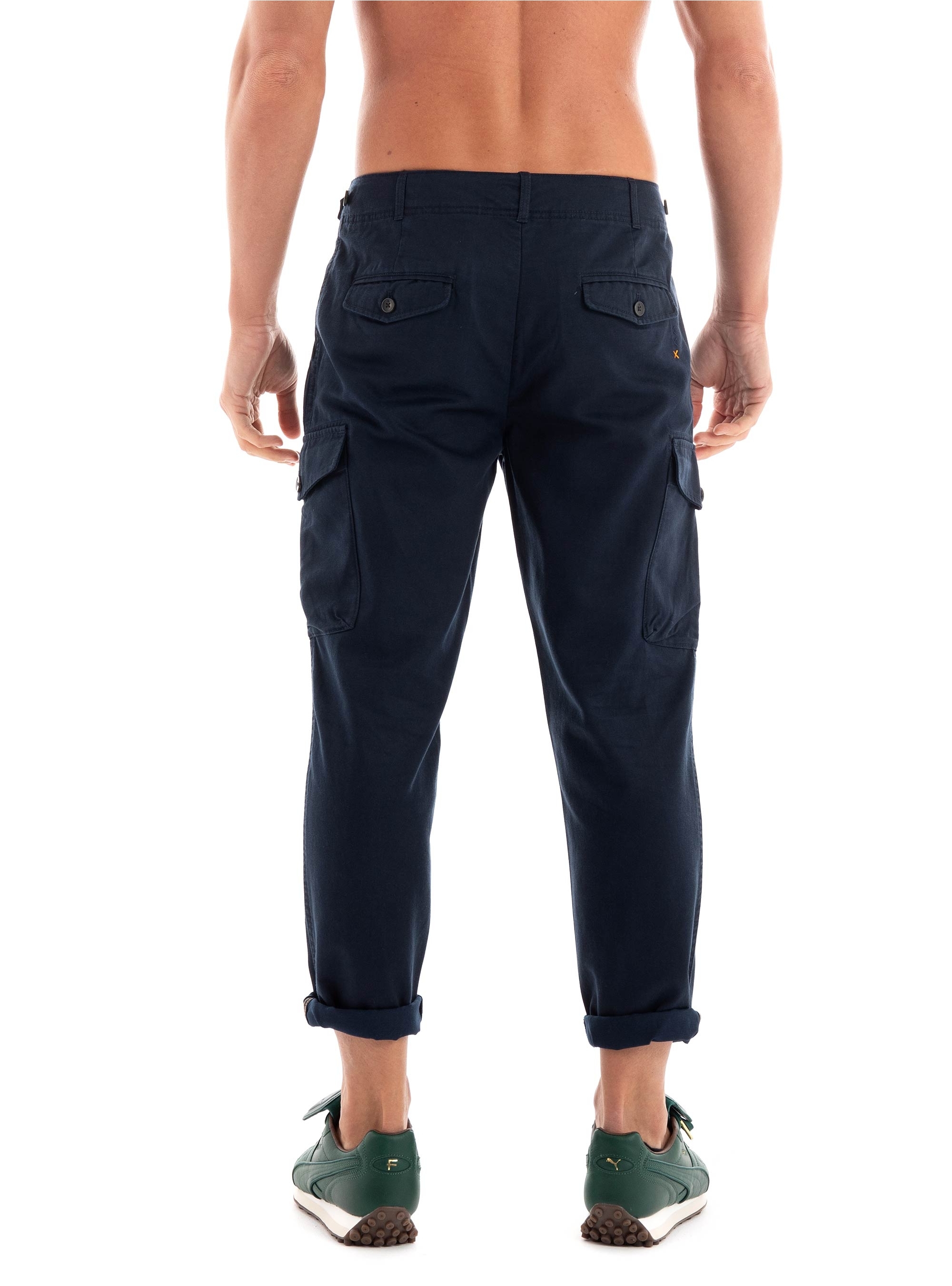 Scotch & Soda Twilt Twill Pleated Cargo Pants - Denim