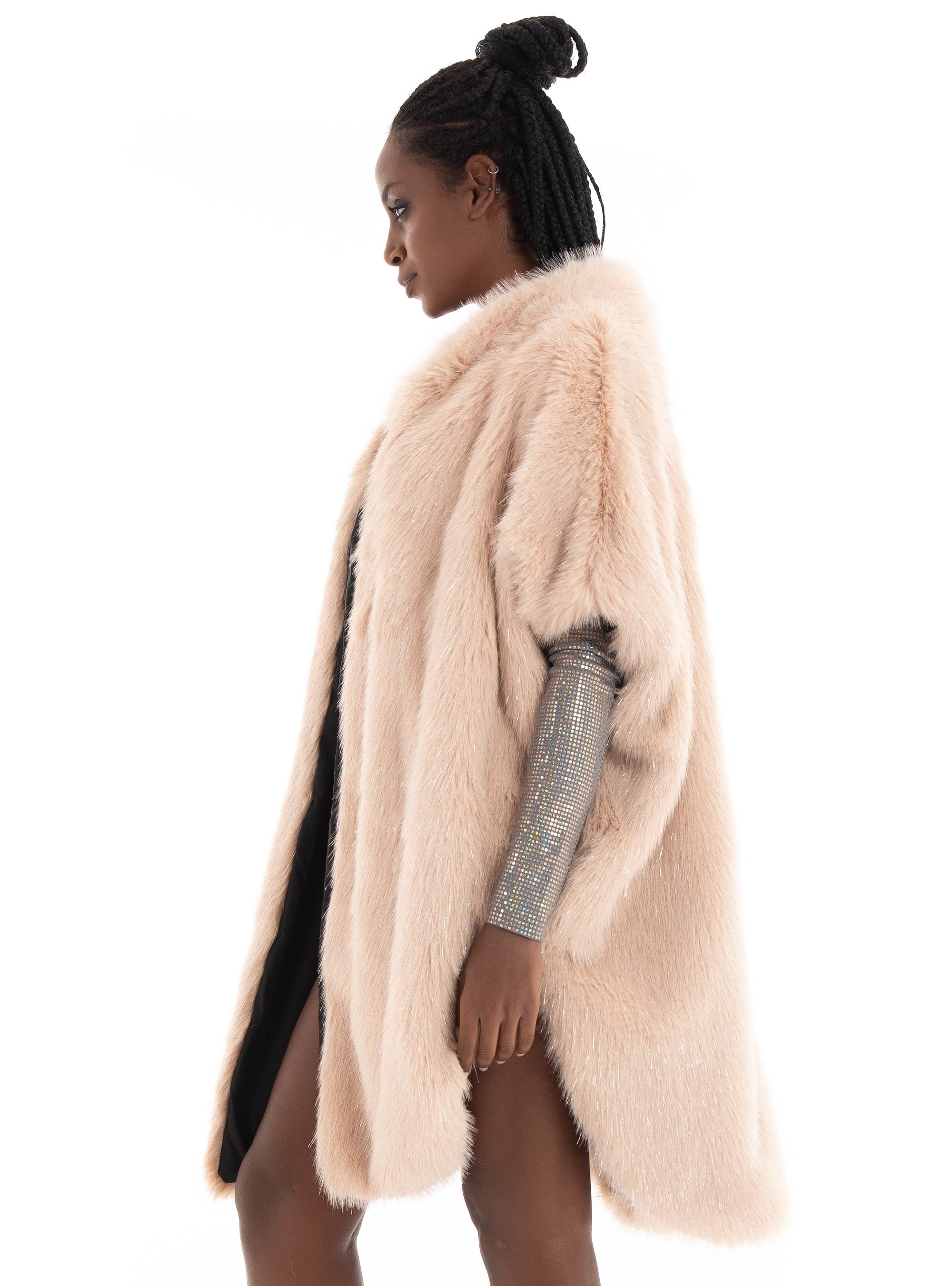 Tavus Faux Fur Vest - Light Pink