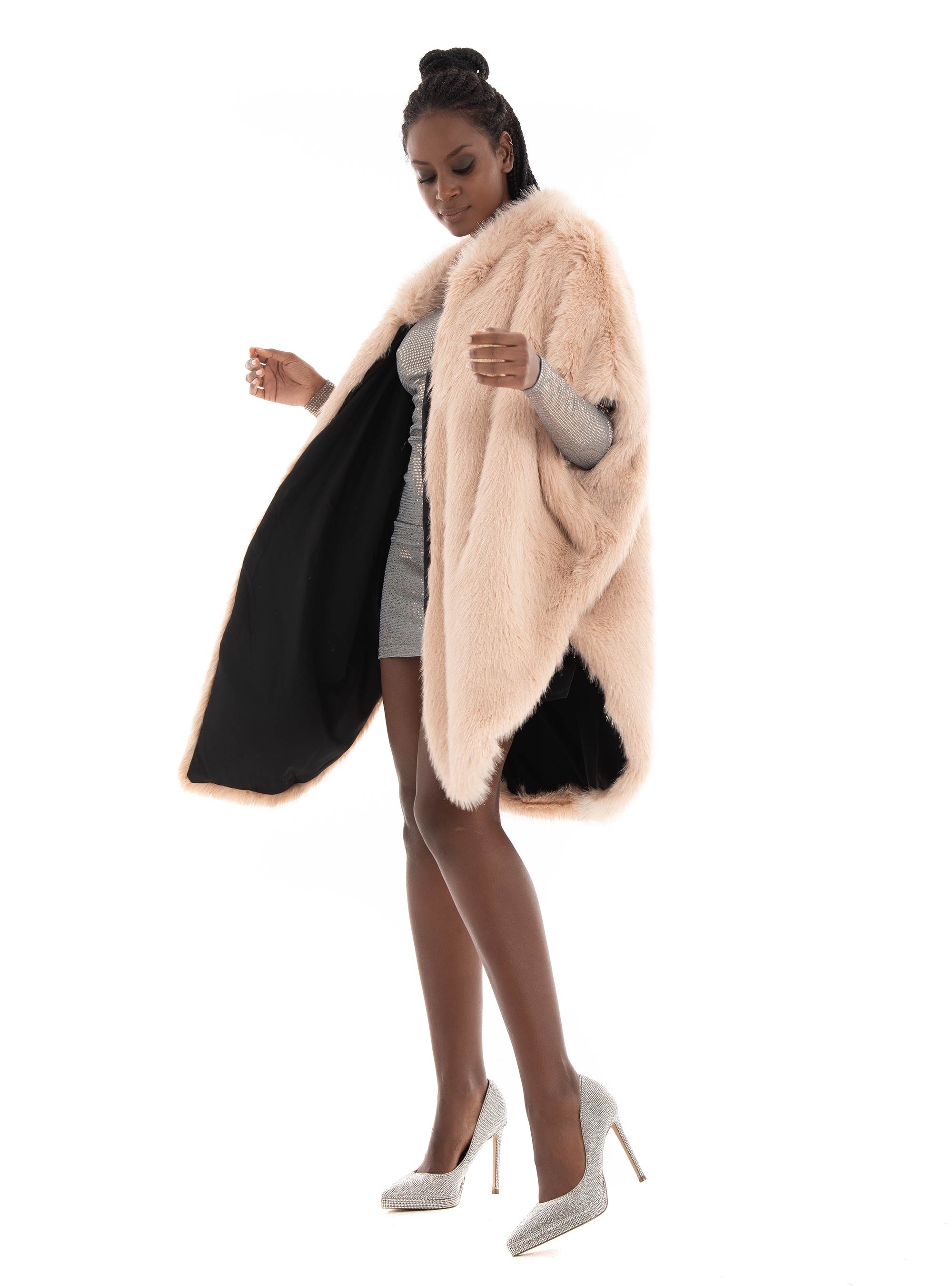 Tavus Faux Fur Vest - Light Pink