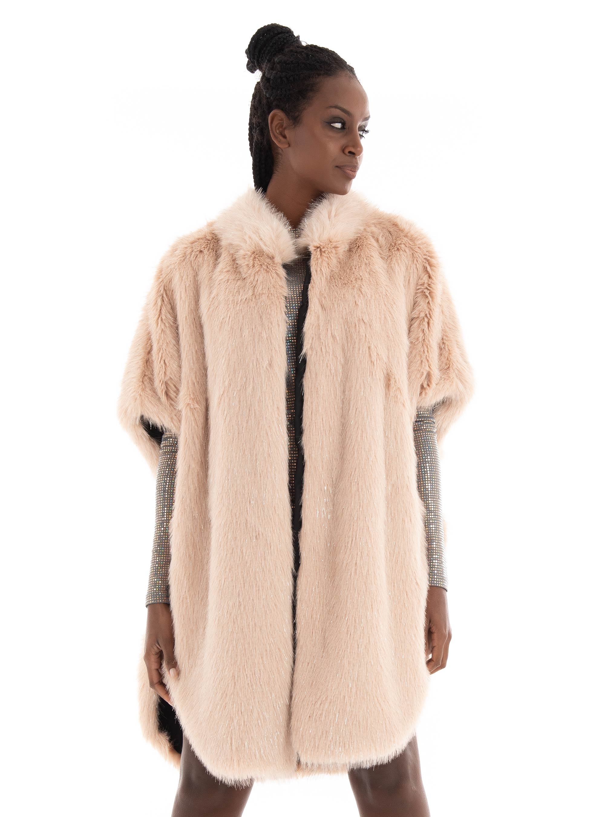 Tavus Faux Fur Vest - Light Pink